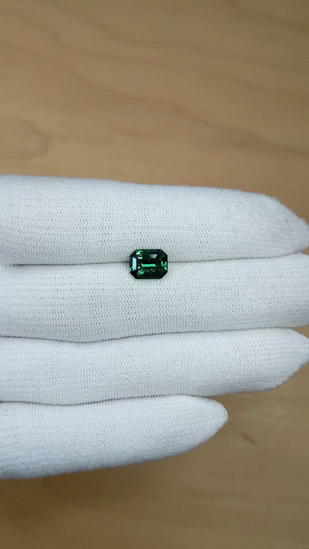 2.38 Ct. Green Sapphire from Madagascar Size Video