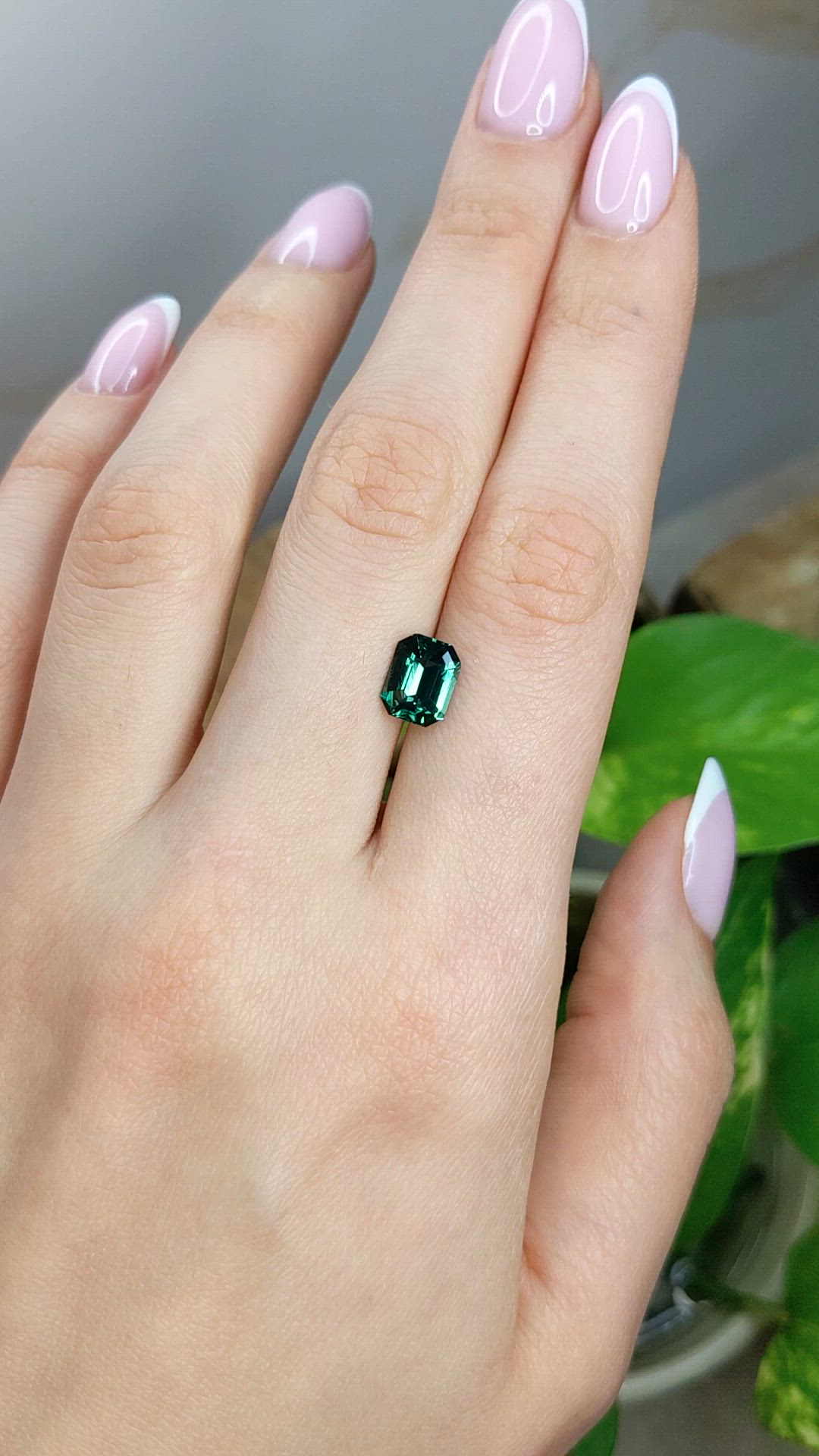 2.38 Ct. Green Sapphire from Madagascar Size Video