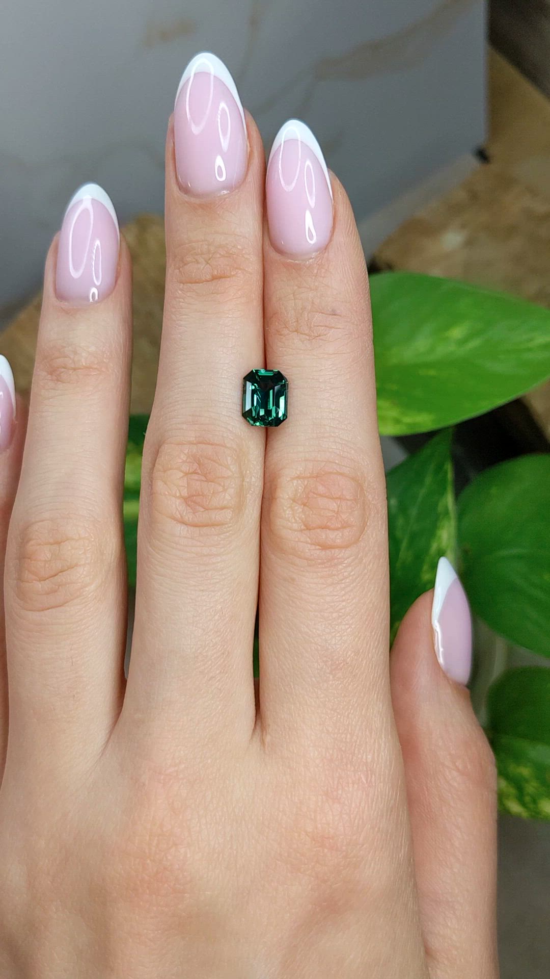 2.38 Ct. Green Sapphire from Madagascar Size Video