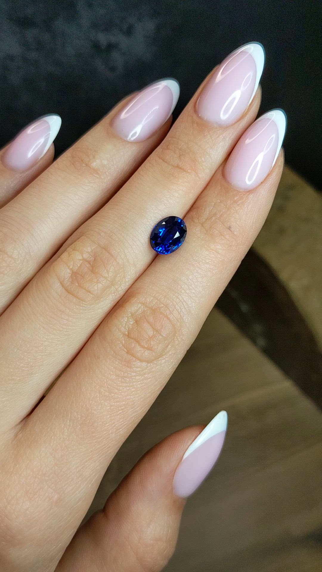 2.55 Ct. Blue Sapphire from Ceylon (Sri Lanka) Size Video