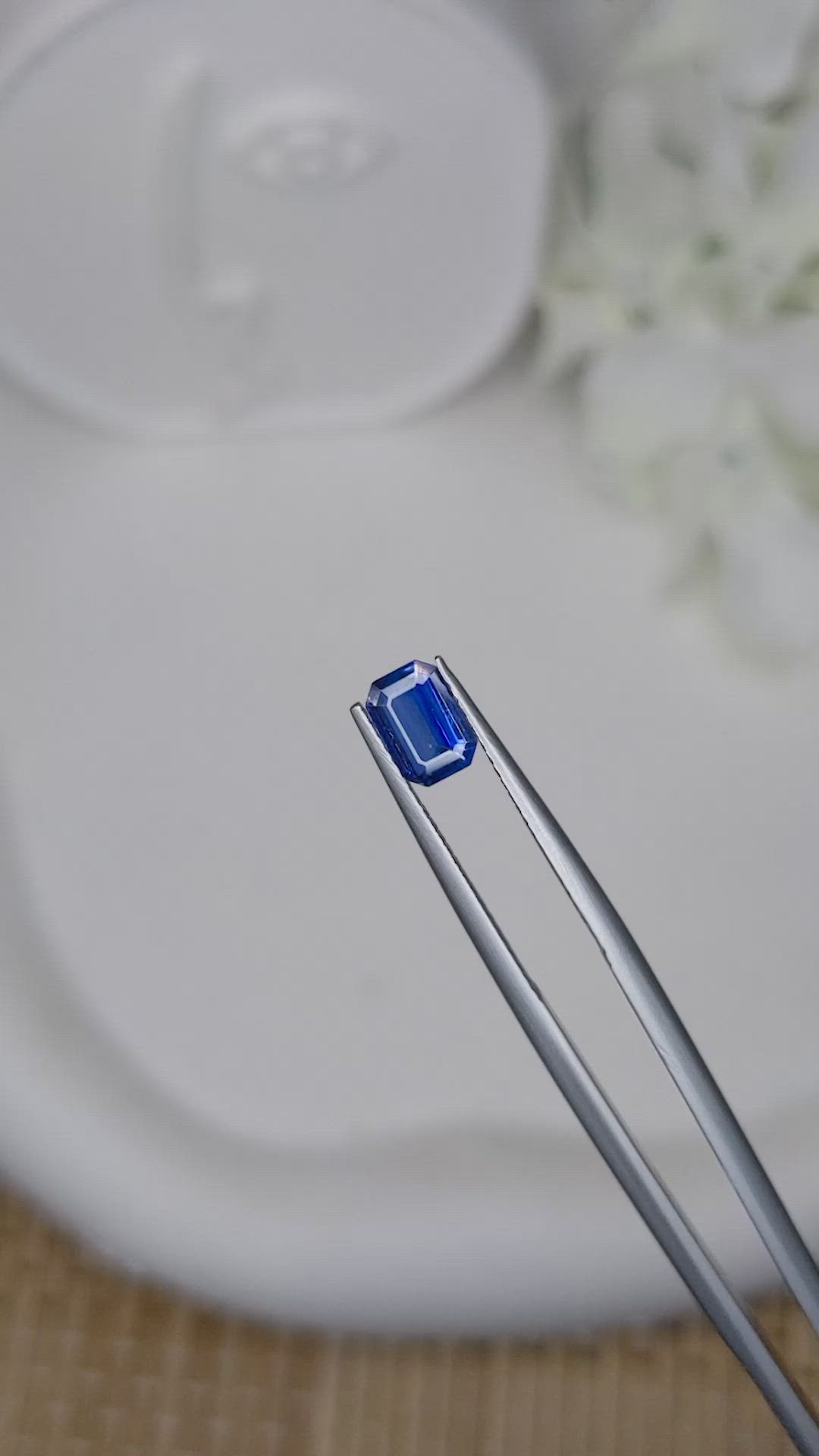 0.72 Ct. Blue Sapphire from Ceylon (Sri Lanka) Size Video