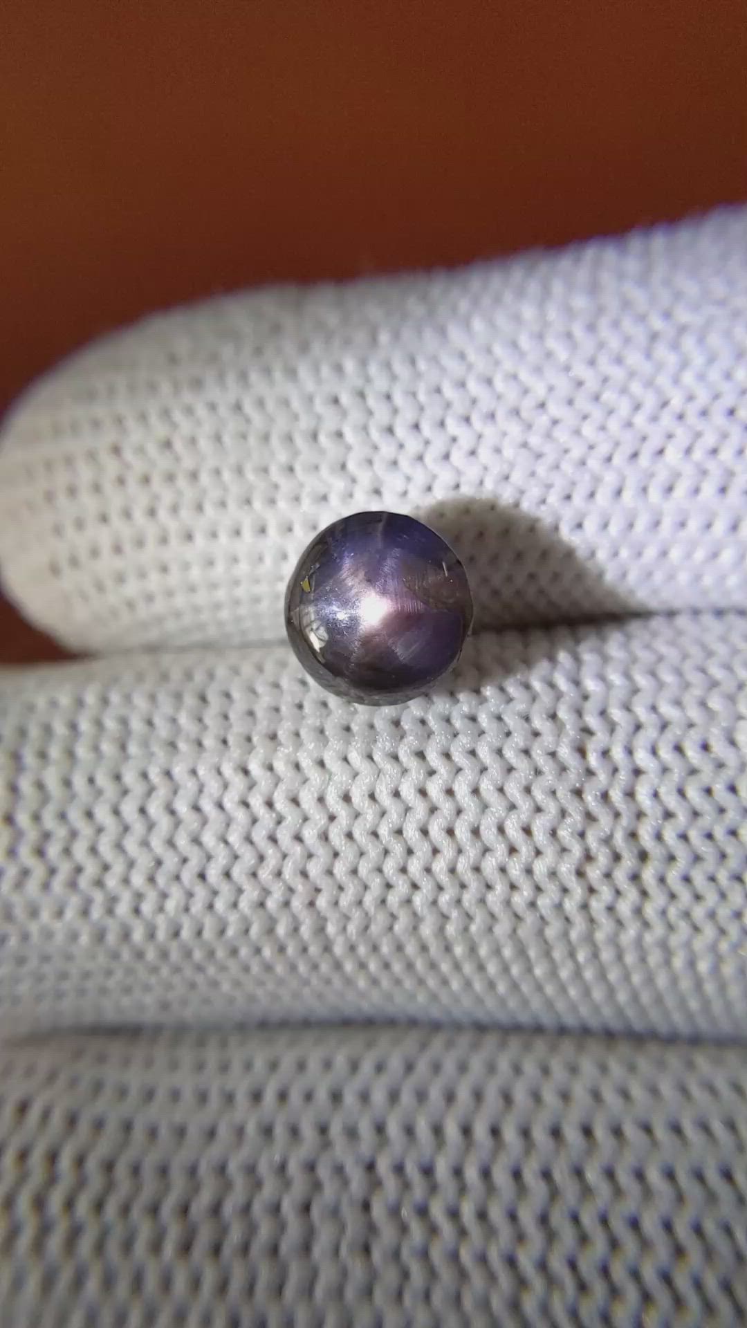 4.23 Ct. Purple Star Sapphire from Ceylon (Sri Lanka) Size Video