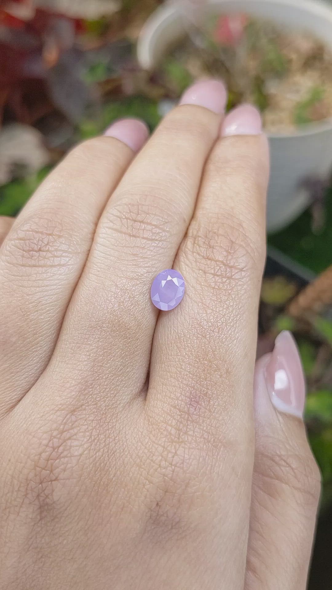 1.47 Ct. Purple Sapphire from Ceylon (Sri Lanka) Size Video