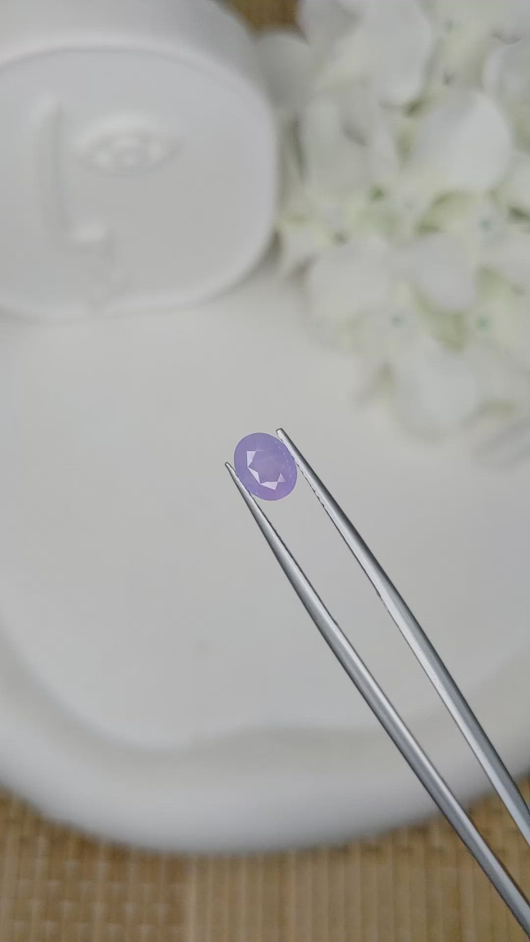 1.47 Ct. Purple Sapphire from Ceylon (Sri Lanka) Size Video
