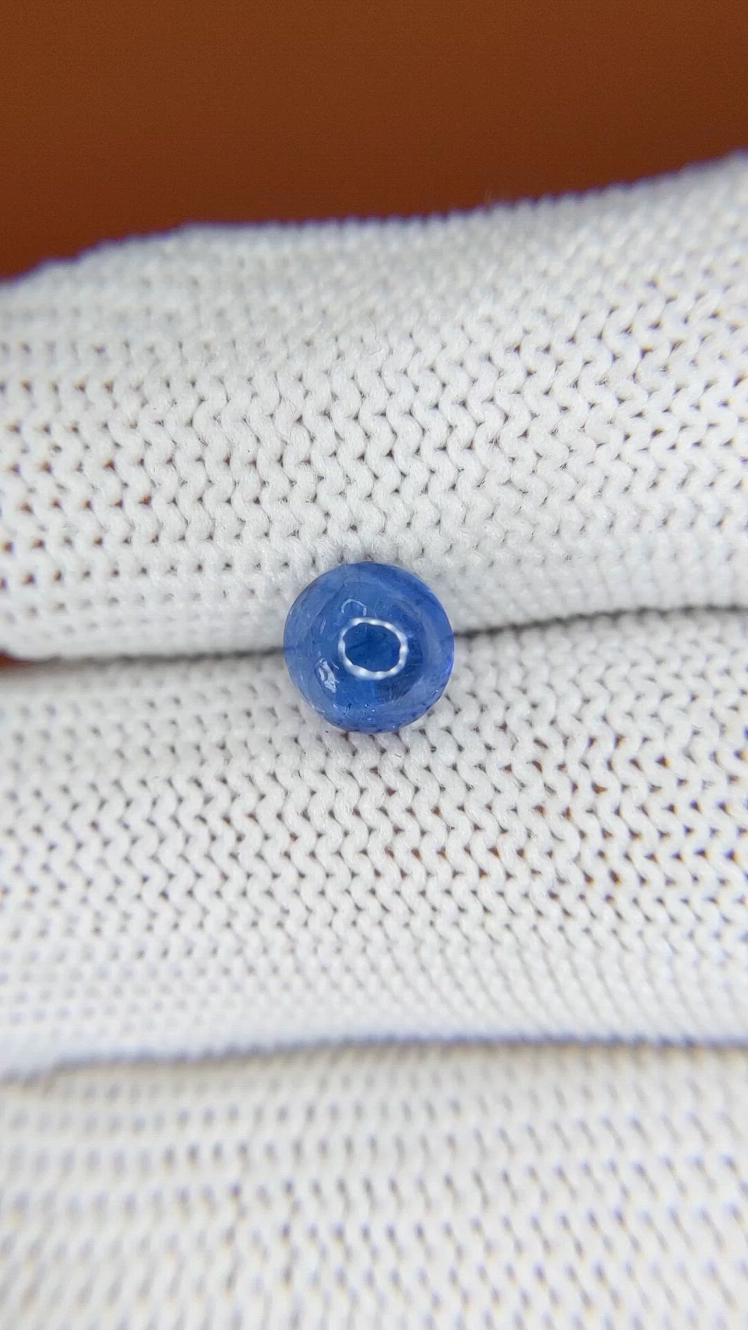 1.93 Ct. Blue Cabochon Sapphire from Ceylon (Sri Lanka) Size Video