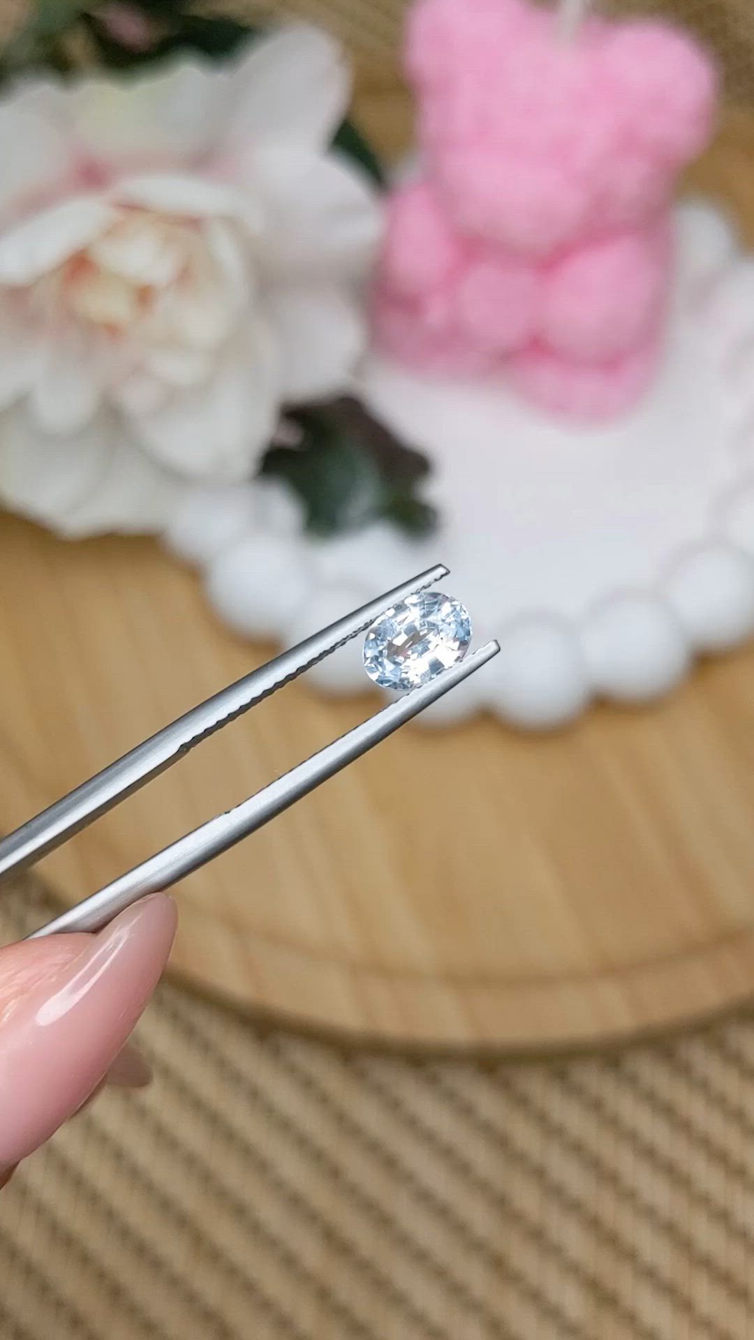 1.14 Ct. Blue Sapphire from Ceylon (Sri Lanka) Size Video