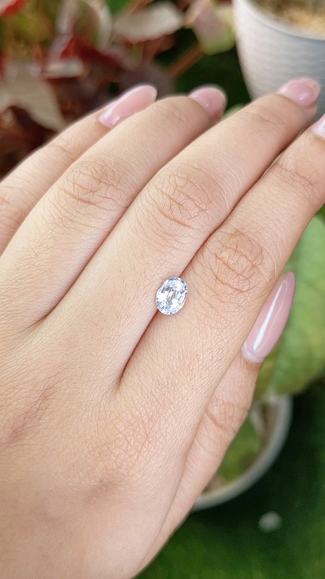 1.14 Ct. Blue Sapphire from Ceylon (Sri Lanka) Size Video