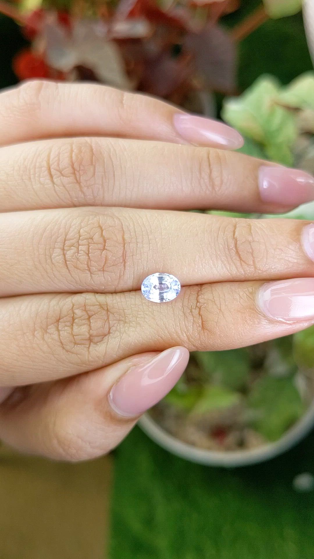 1.14 Ct. Blue Sapphire from Ceylon (Sri Lanka) Size Video