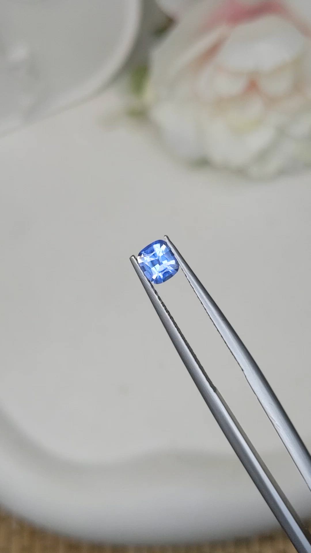 0.52 Ct. Blue Sapphire from Ceylon (Sri Lanka) Size Video