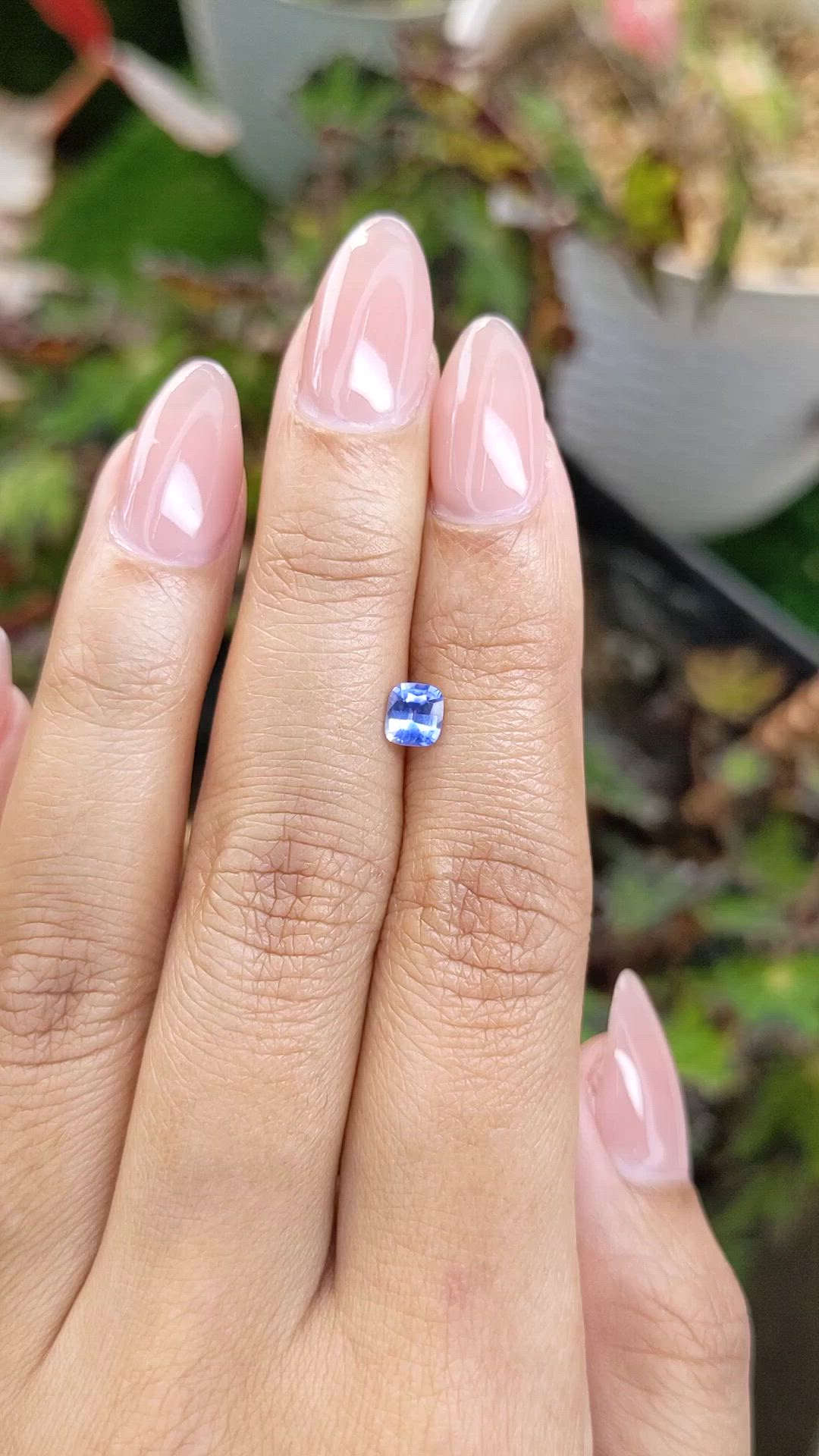 0.52 Ct. Blue Sapphire from Ceylon (Sri Lanka) Size Video