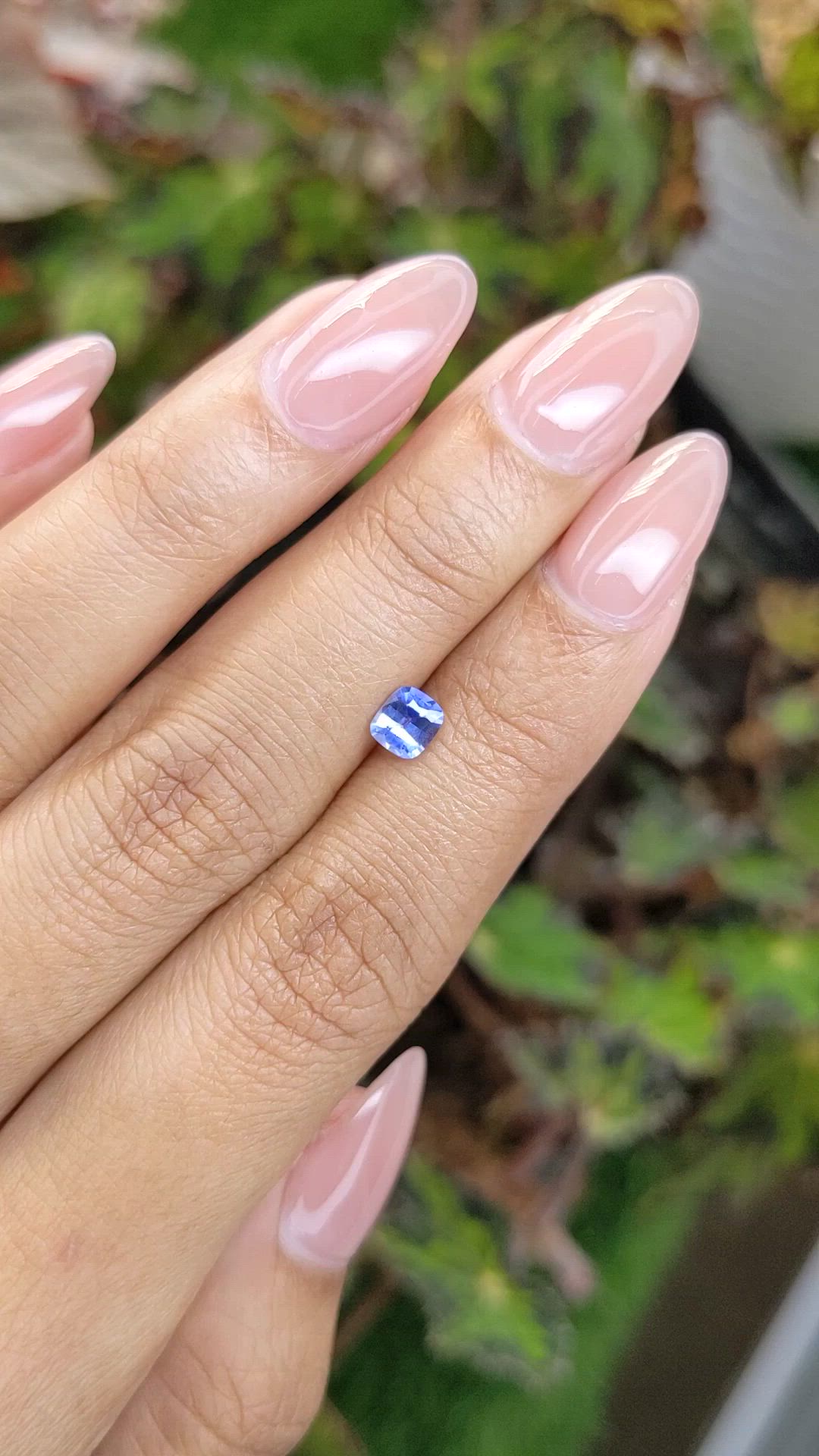 0.52 Ct. Blue Sapphire from Ceylon (Sri Lanka) Size Video