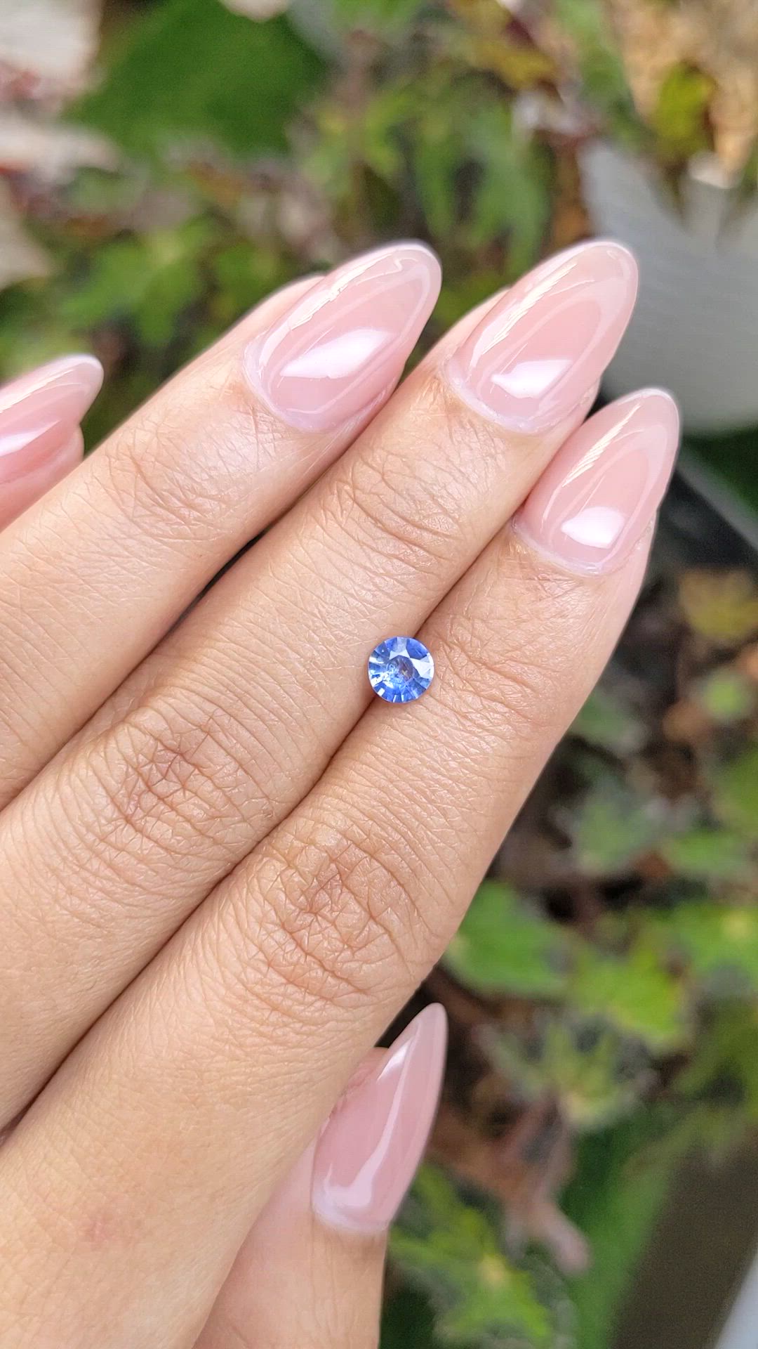 0.49 Ct. Blue Sapphire from Ceylon (Sri Lanka) Size Video