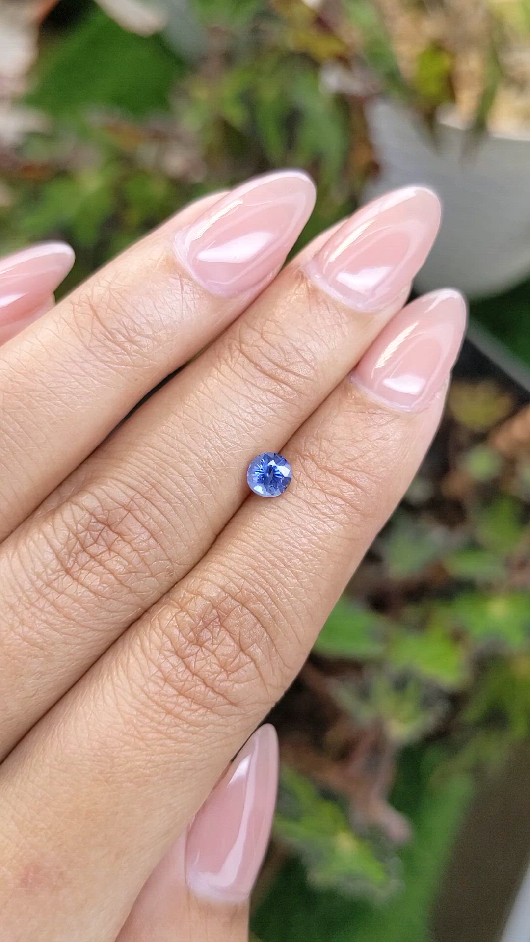 0.56 Ct. Blue Sapphire from Ceylon (Sri Lanka) Size Video