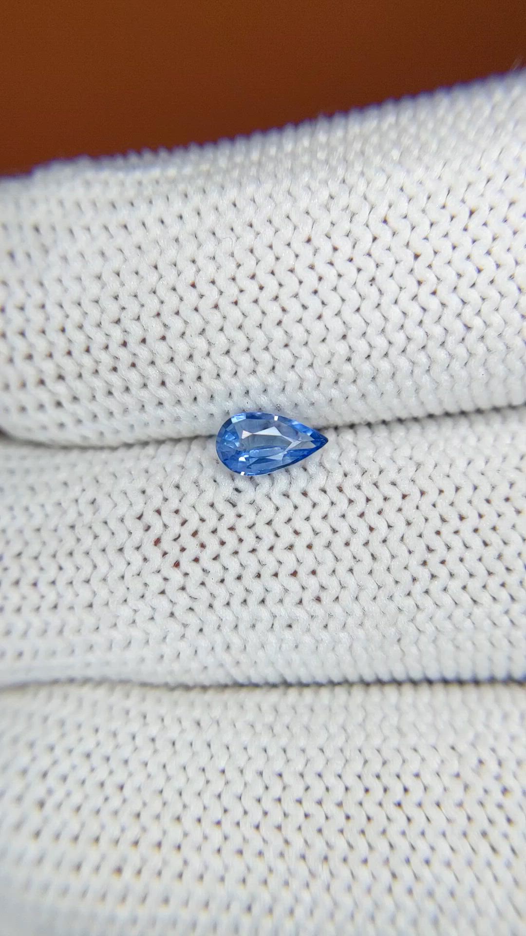 0.34 Ct. Blue Sapphire from Ceylon (Sri Lanka) Size Video