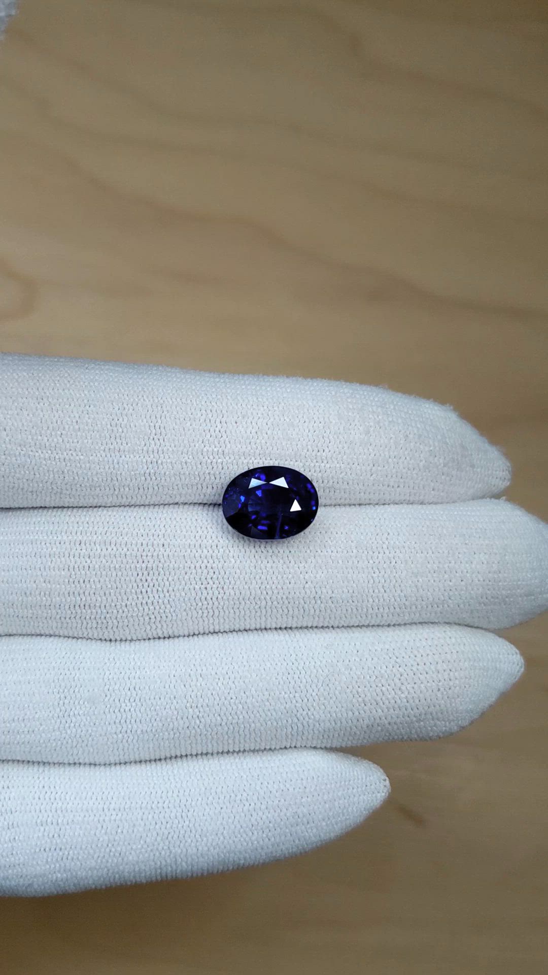 7.32 Ct. Blue Sapphire from Madagascar Size Video