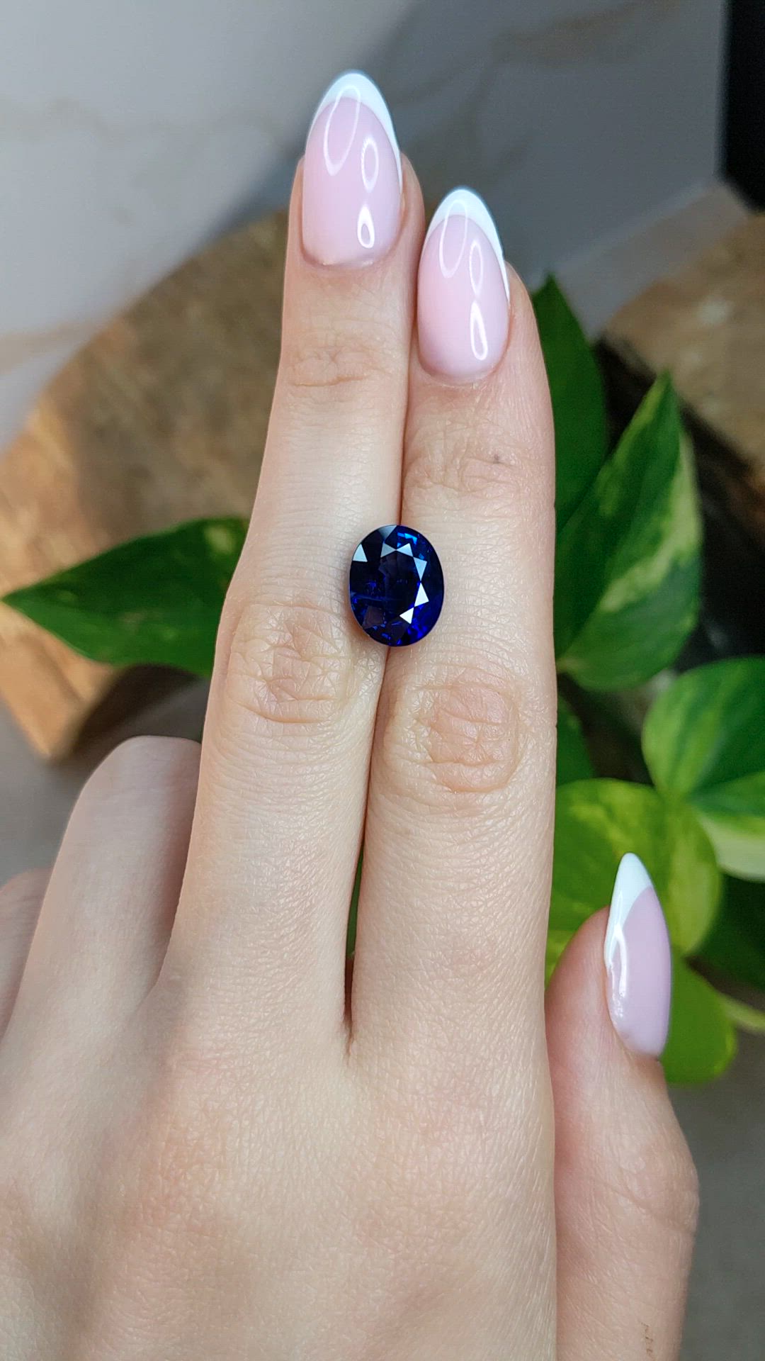 7.32 Ct. Blue Sapphire from Madagascar Size Video