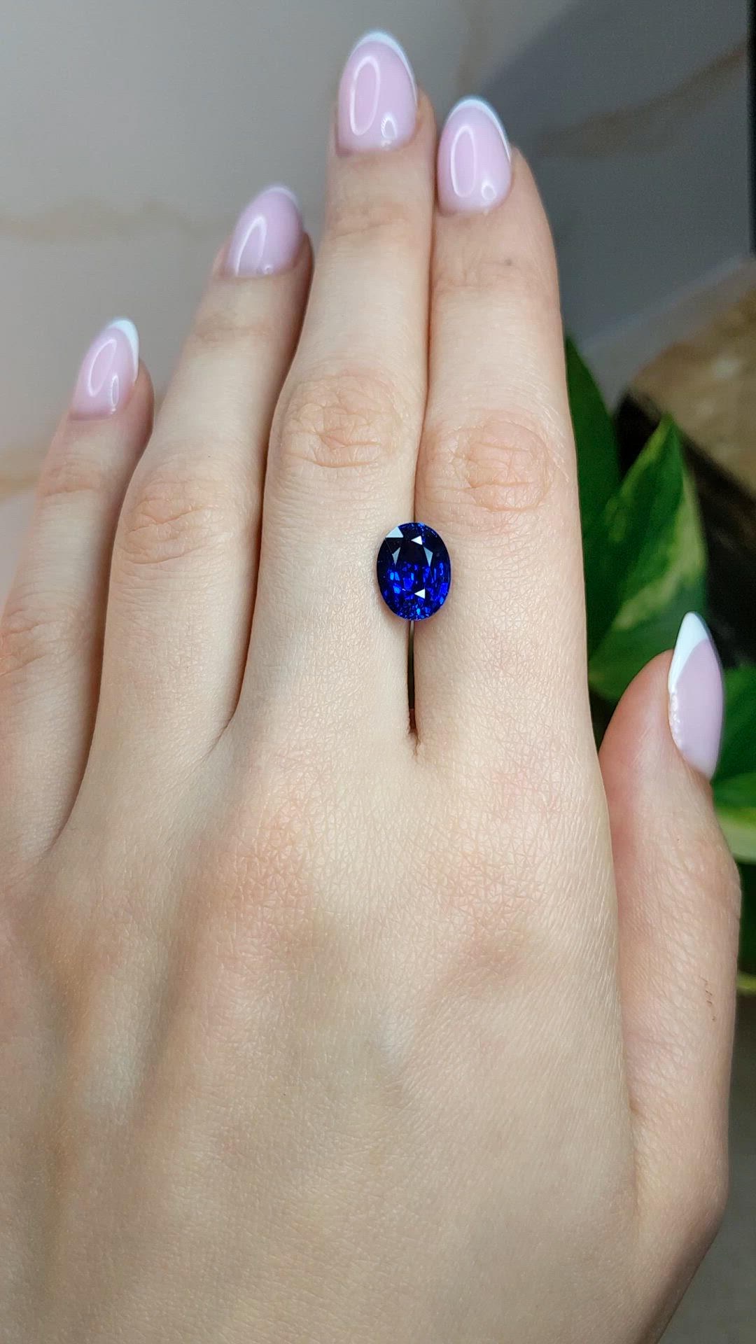 4.89 Ct. Blue Sapphire from Burma (Myanmar) Size Video