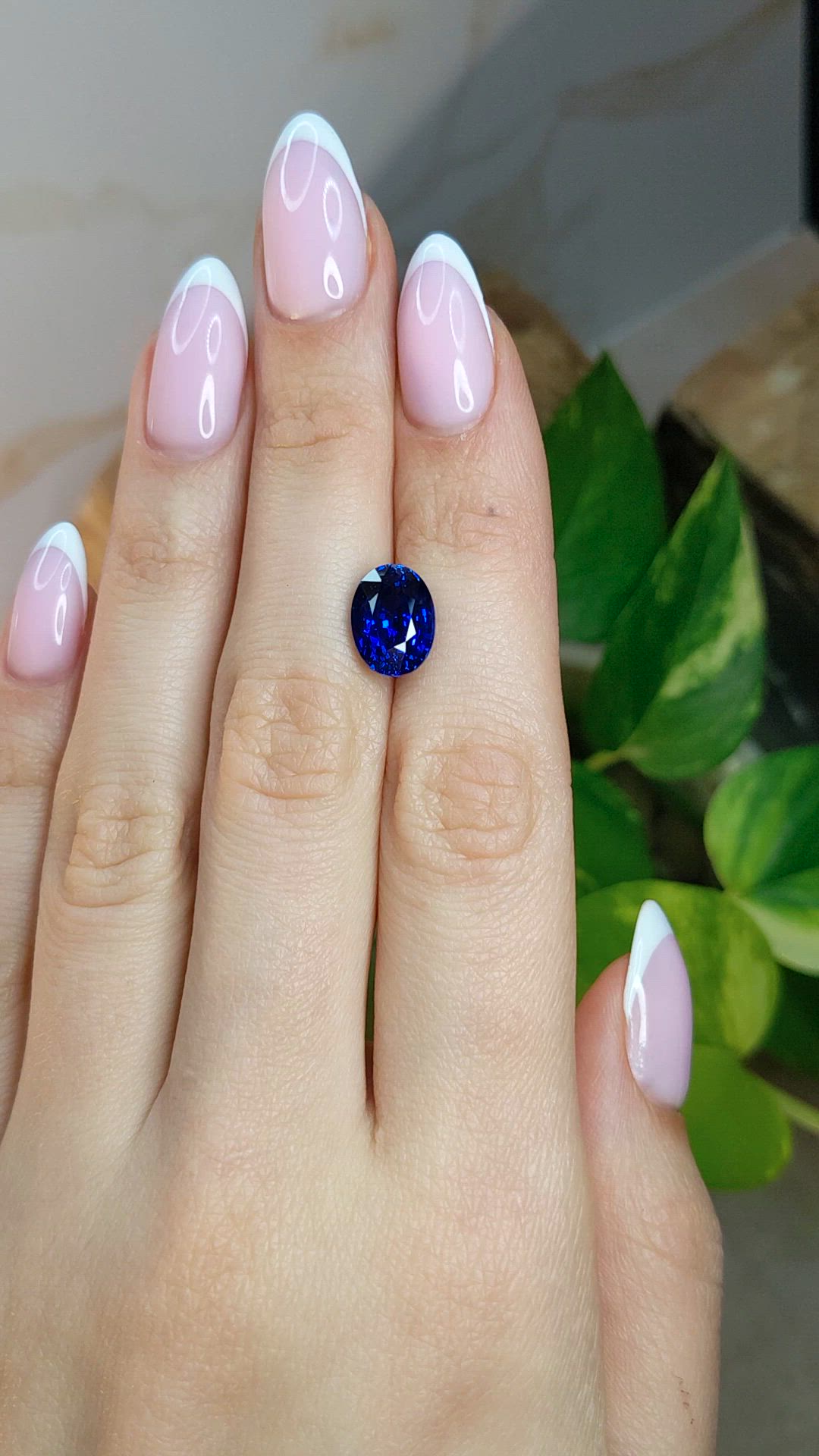 4.89 Ct. Blue Sapphire from Burma (Myanmar) Size Video
