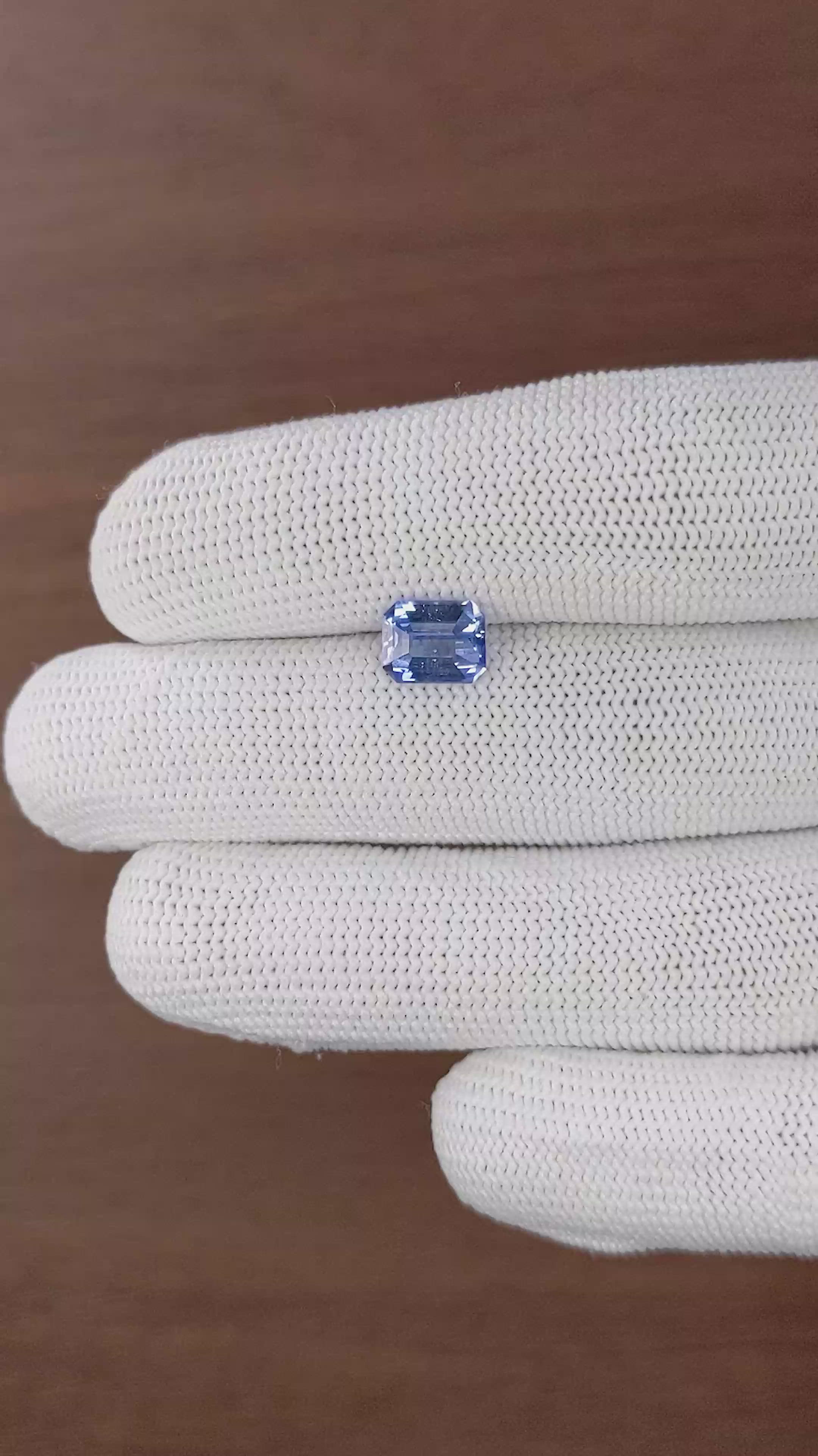 2.11 Ct. Blue Sapphire from Africa Size Video
