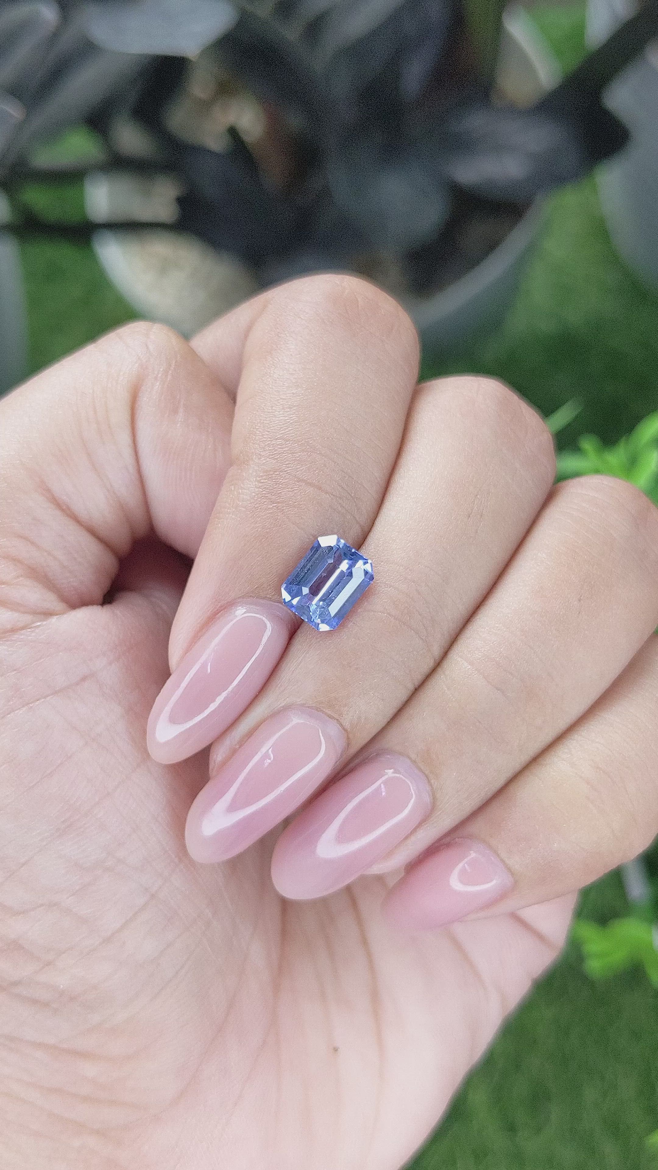 2.11 Ct. Blue Sapphire from Africa Size Video