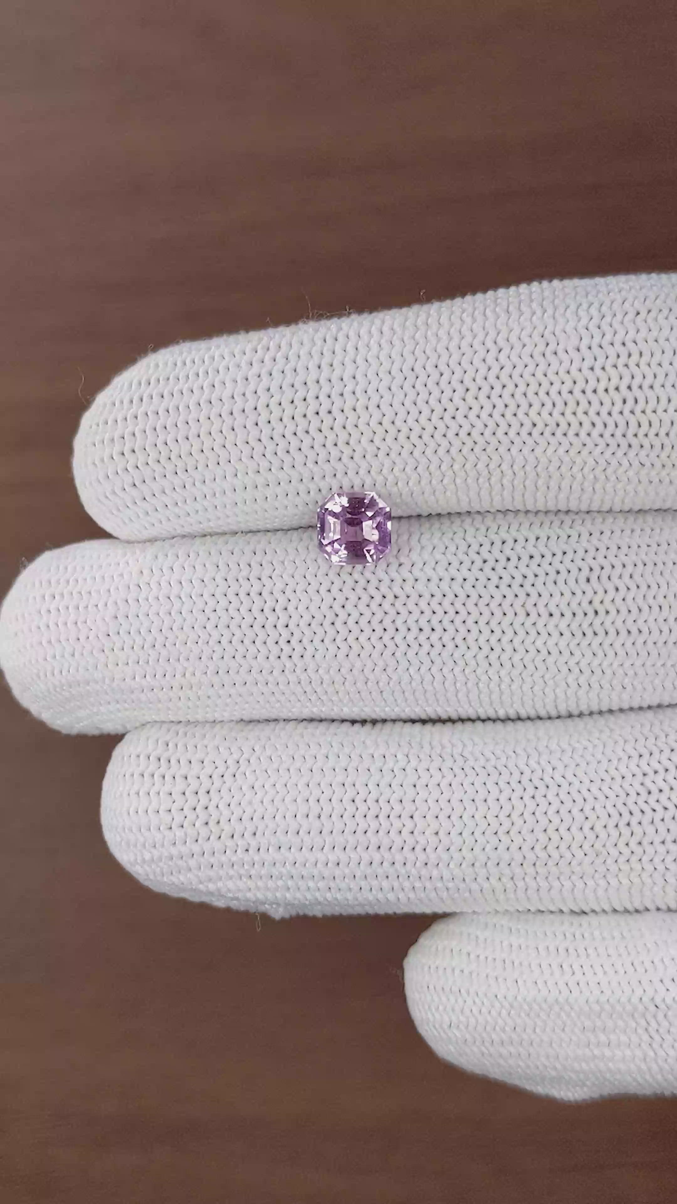 1.58 Ct. Purplish Pink Sapphire from Ceylon (Sri Lanka) Size Video