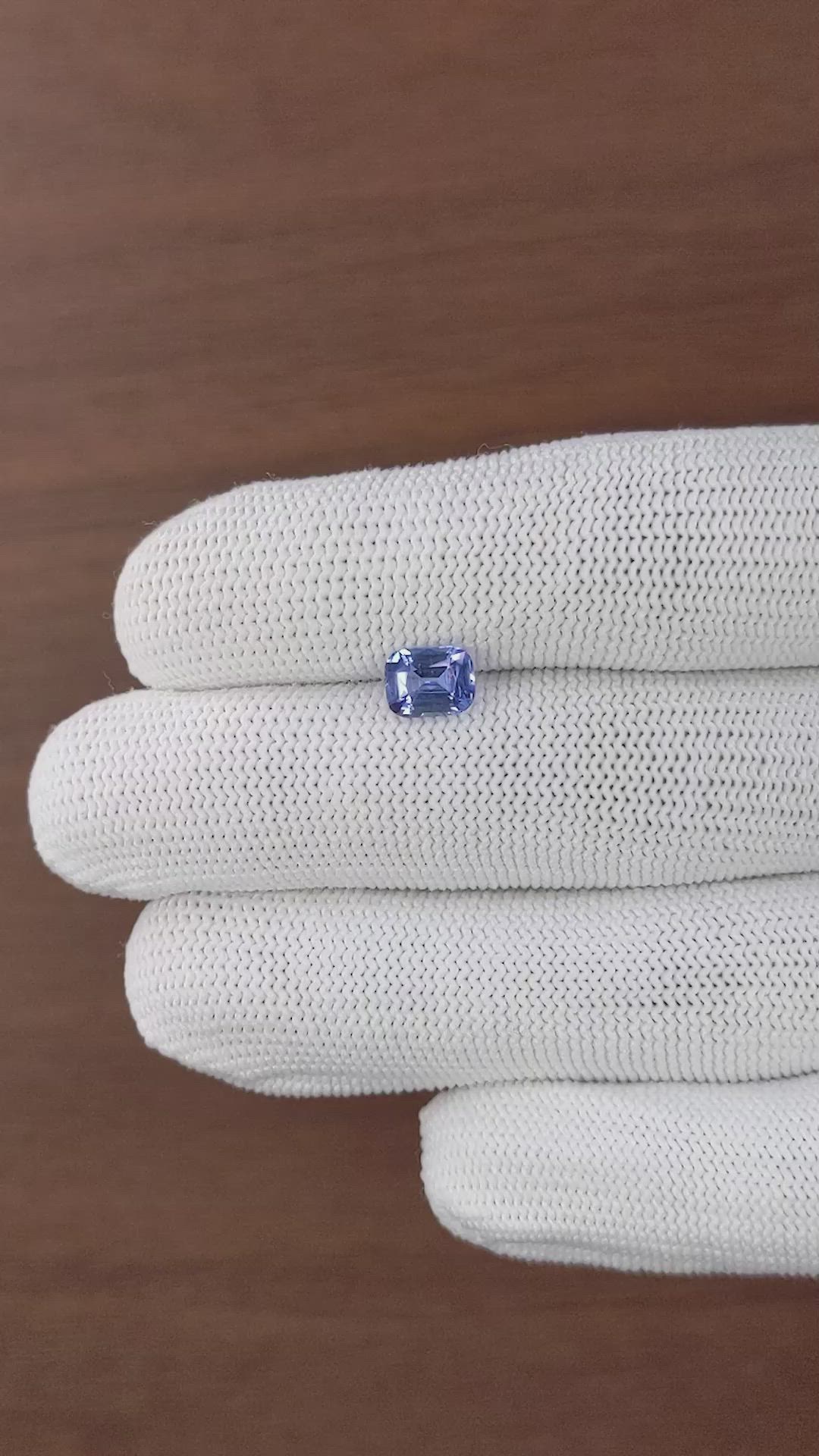 1.58 Ct. Blue Sapphire from Ceylon (Sri Lanka) Size Video