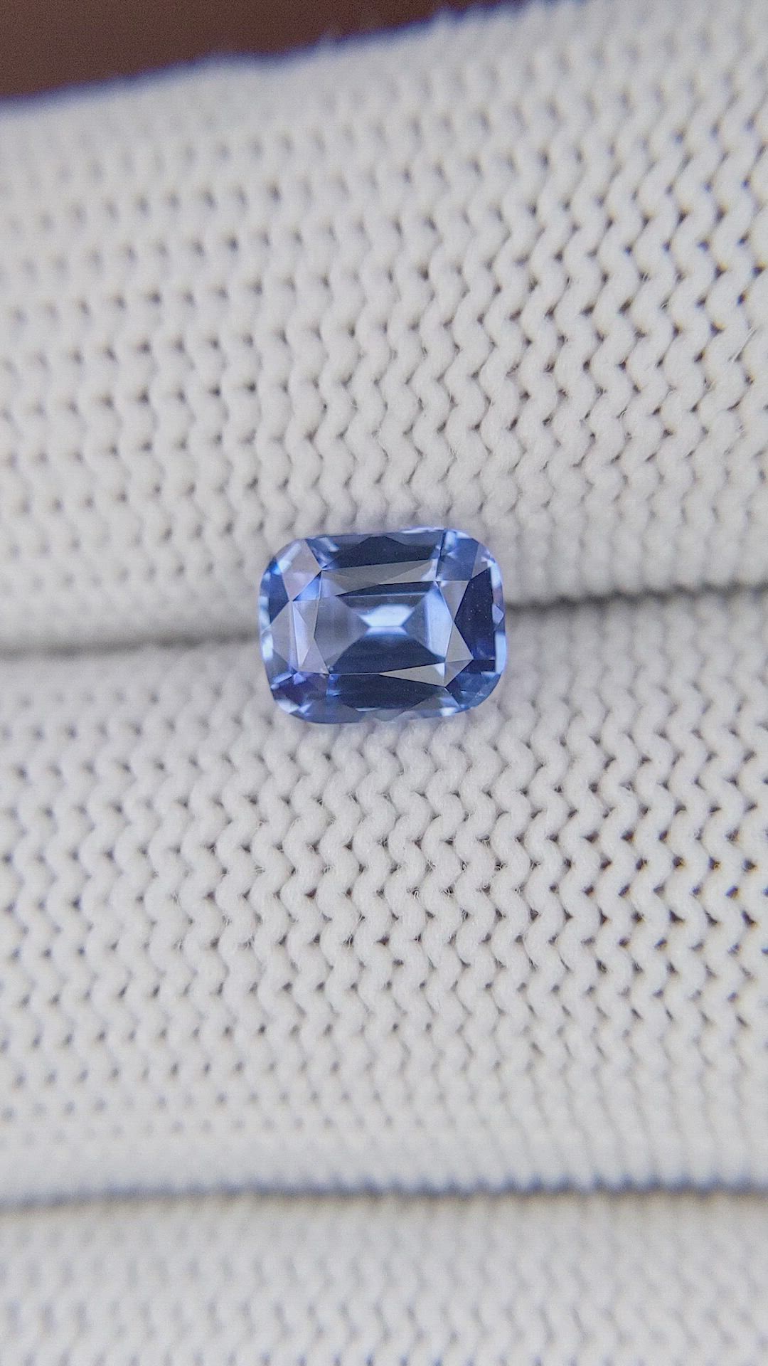 1.58 Ct. Blue Sapphire from Ceylon (Sri Lanka) Size Video