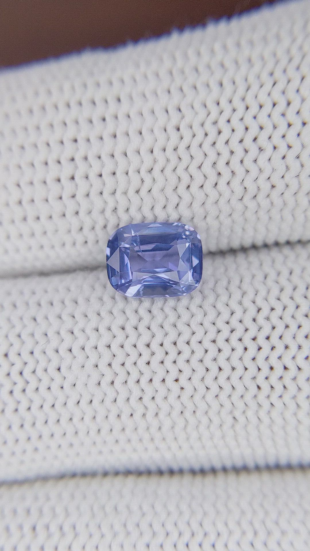1.58 Ct. Bluish Purple Sapphire from Ceylon (Sri Lanka) Size Video