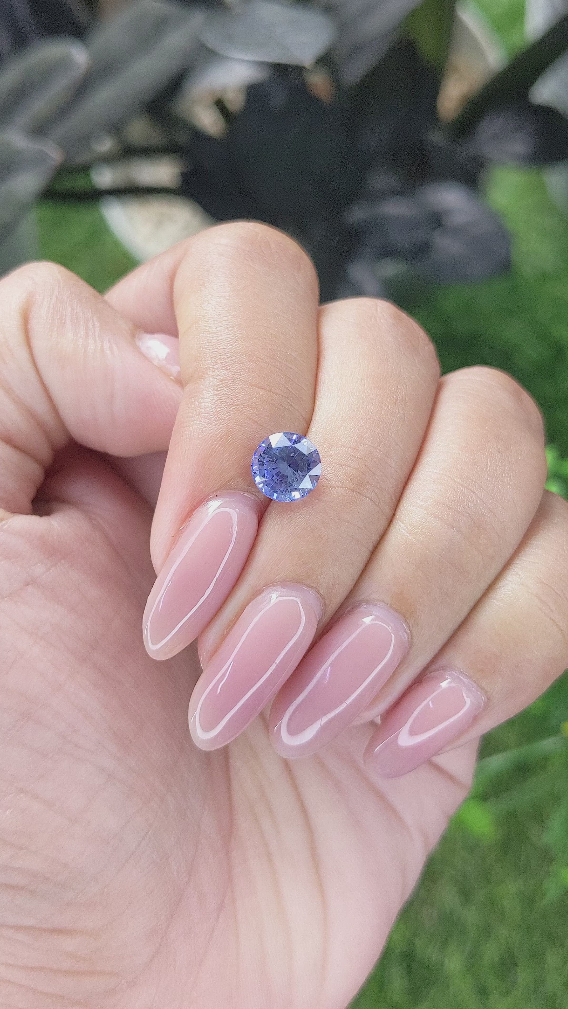 2.08 Ct. Blue Sapphire from Ceylon (Sri Lanka) Size Video
