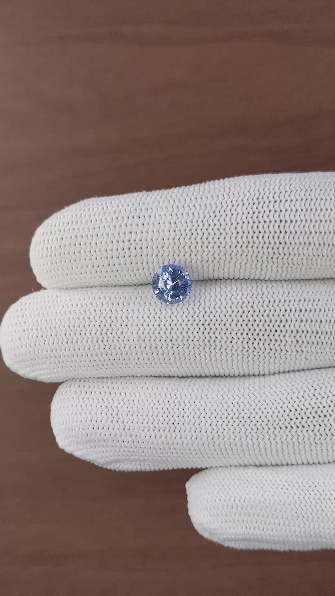 2.08 Ct. Blue Sapphire from Ceylon (Sri Lanka) Size Video