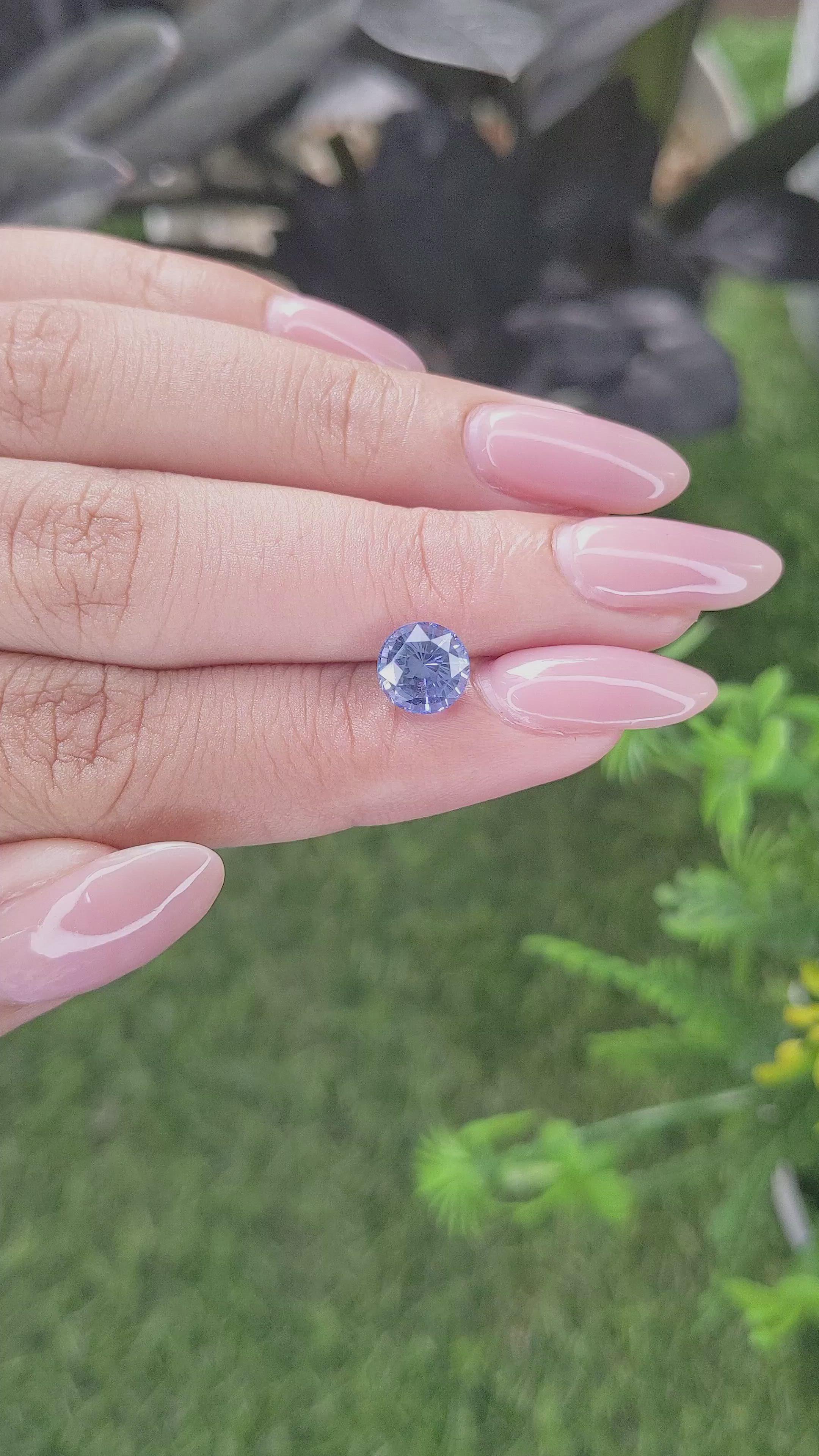 2.08 Ct. Blue Sapphire from Ceylon (Sri Lanka) Size Video