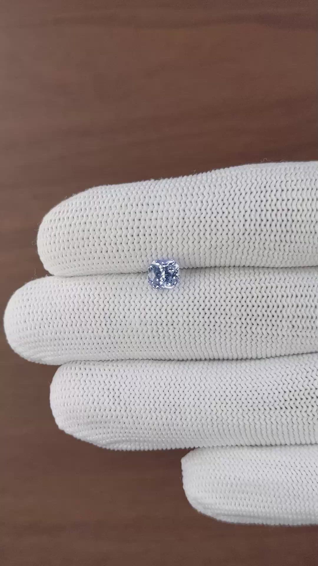 1.57 Ct. Blue Sapphire from Ceylon (Sri Lanka) Size Video