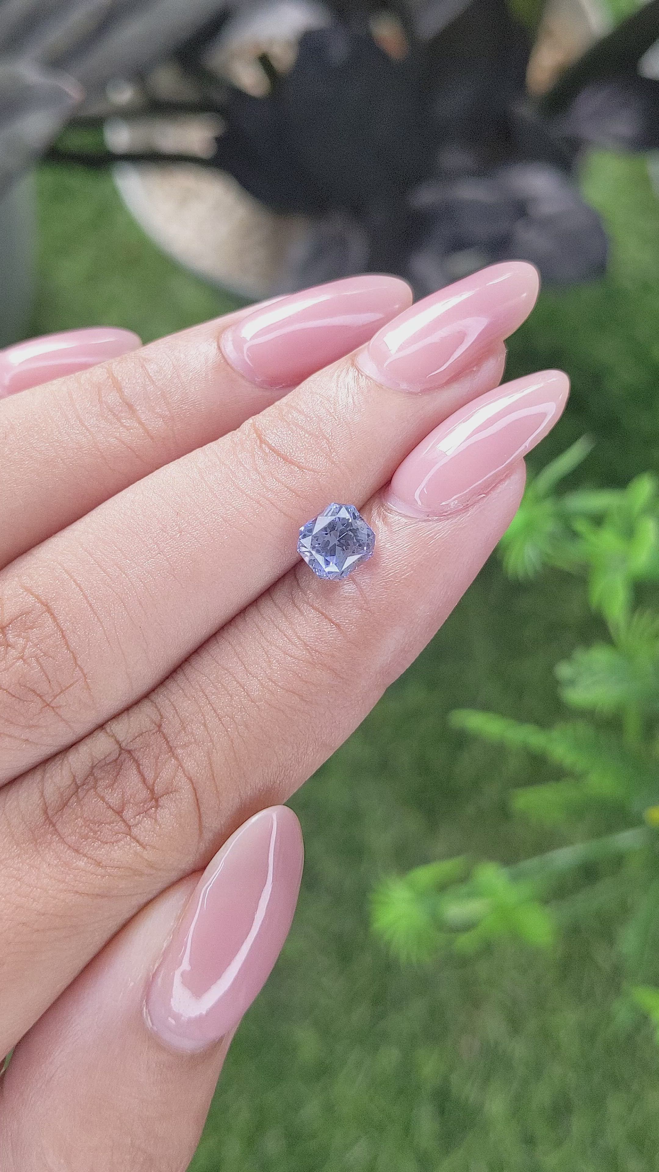 1.57 Ct. Blue Sapphire from Ceylon (Sri Lanka) Size Video