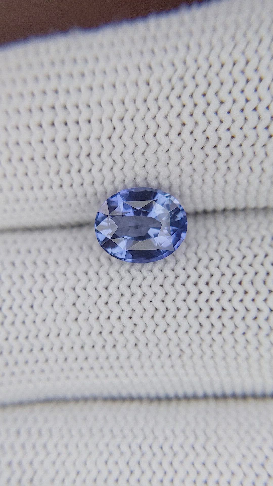 2.02 Ct. Purplish Blue Sapphire from Ceylon (Sri Lanka) Size Video