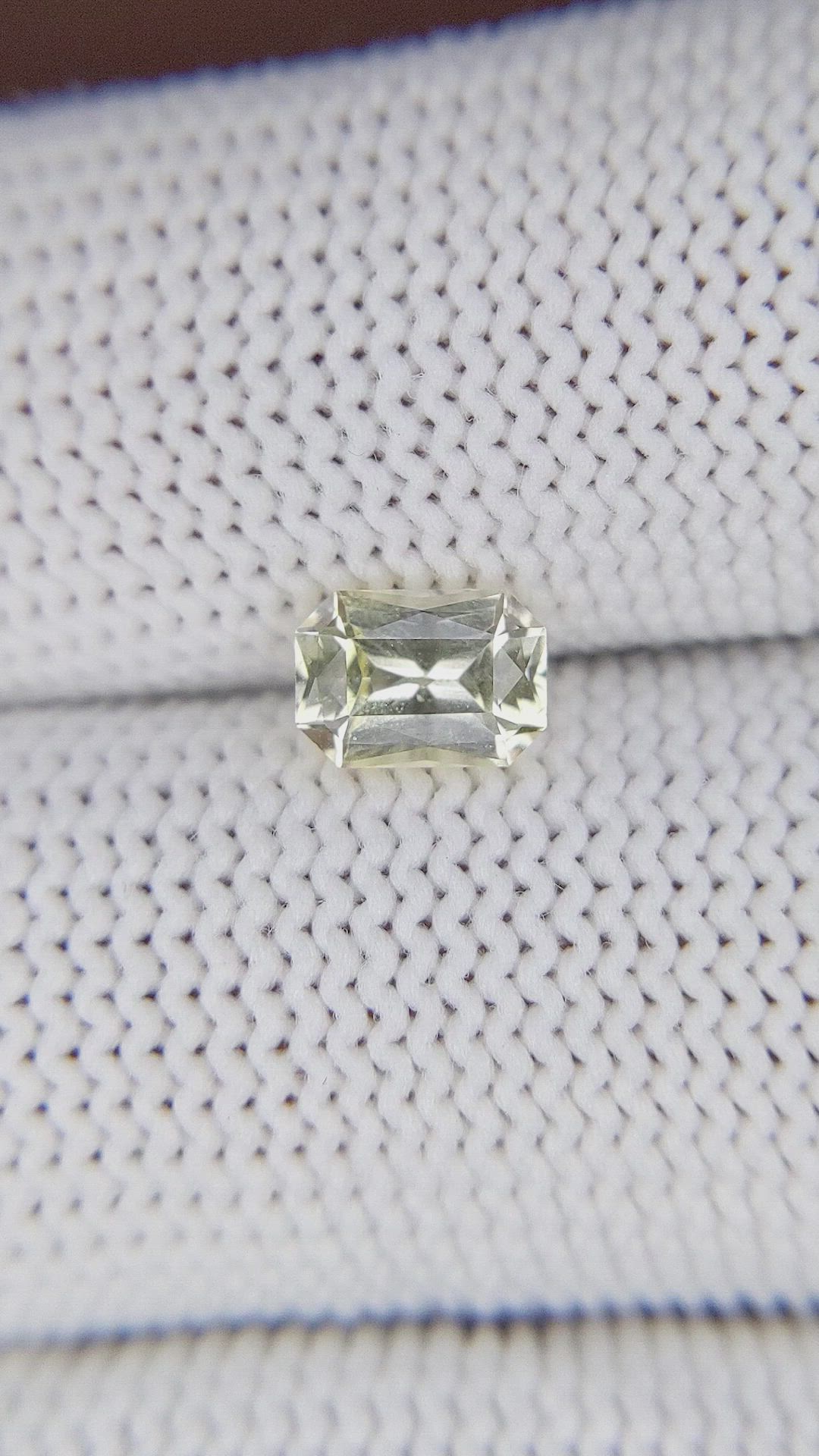 0.98 Ct. Yellow Sapphire from Ceylon (Sri Lanka) Size Video