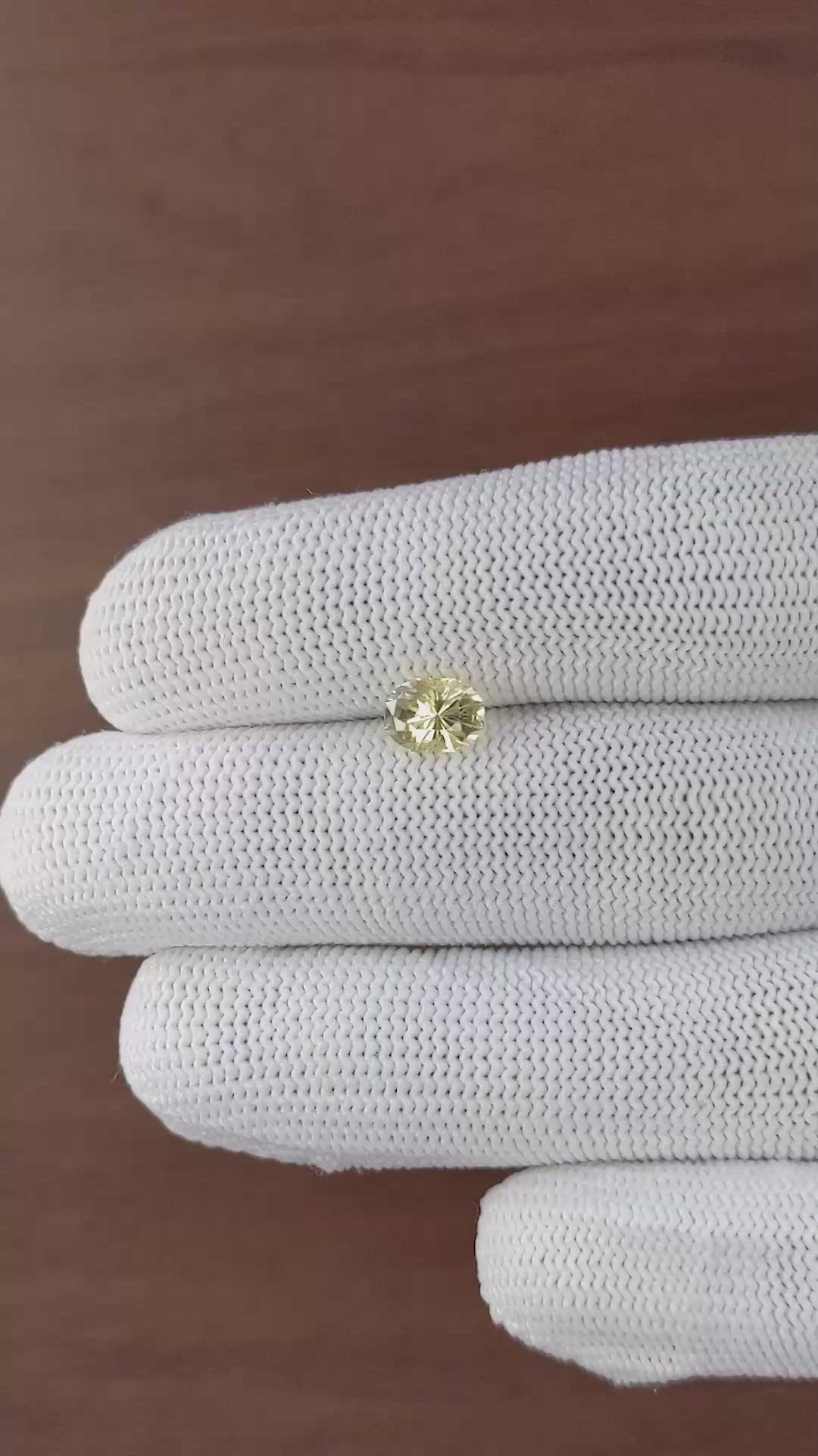 1.44 Ct. Yellow Sapphire from Ceylon (Sri Lanka) Size Video
