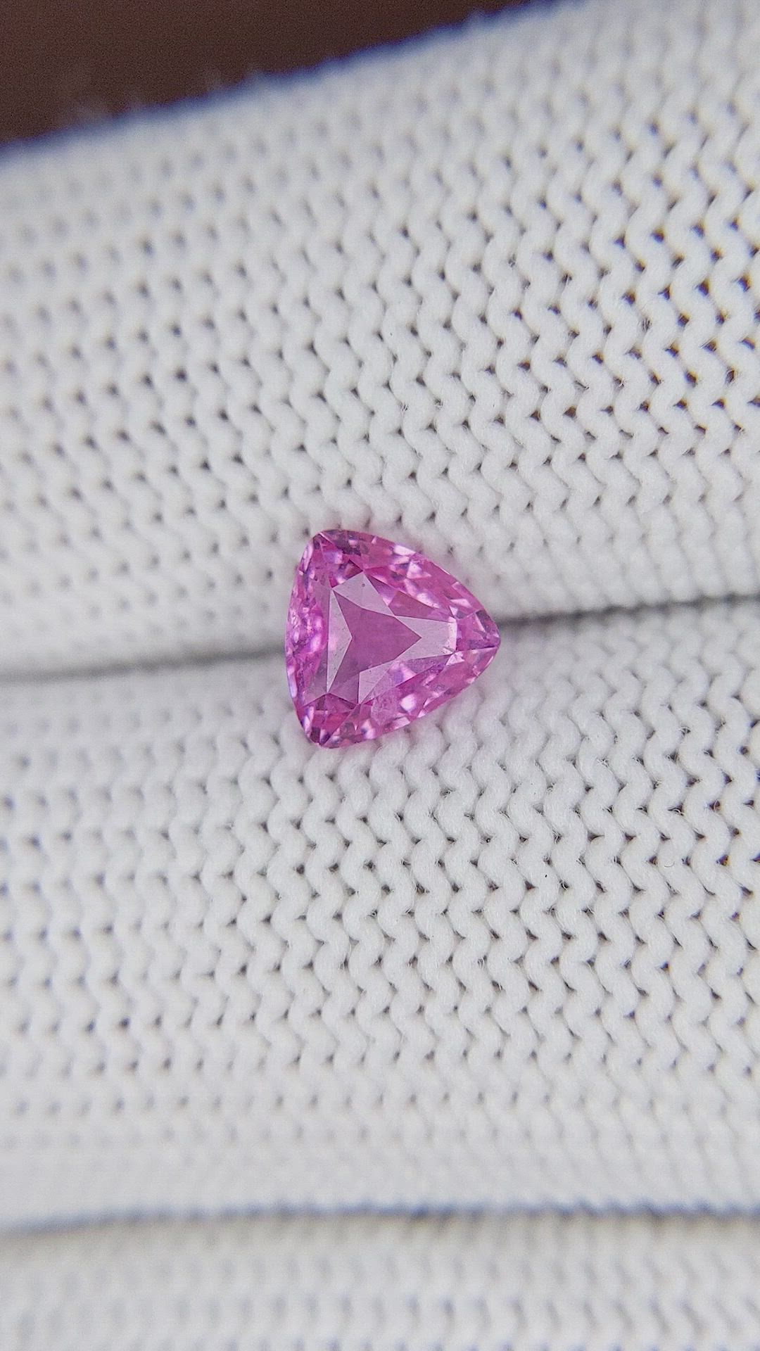 1.17 Ct. Pink Sapphire from Ceylon (Sri Lanka) Size Video