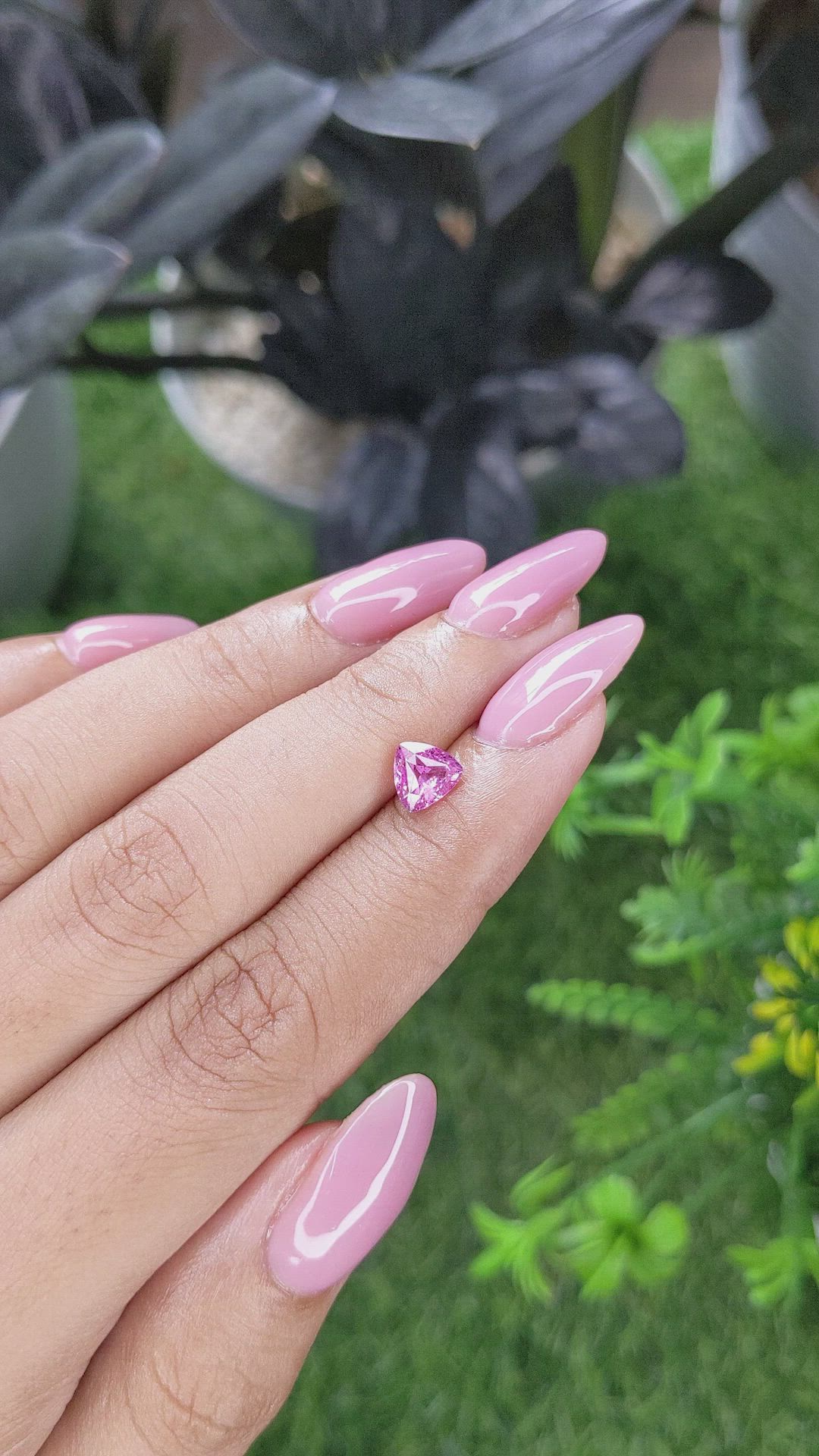 1.17 Ct. Pink Sapphire from Ceylon (Sri Lanka) Size Video