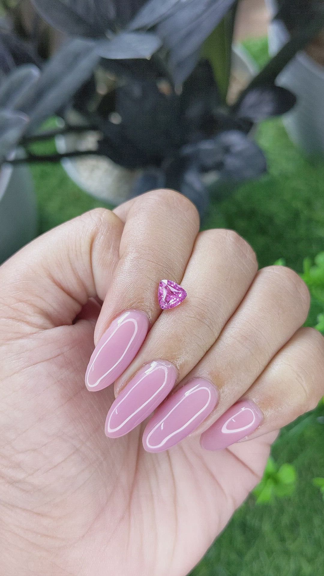 1.17 Ct. Pink Sapphire from Ceylon (Sri Lanka) Size Video