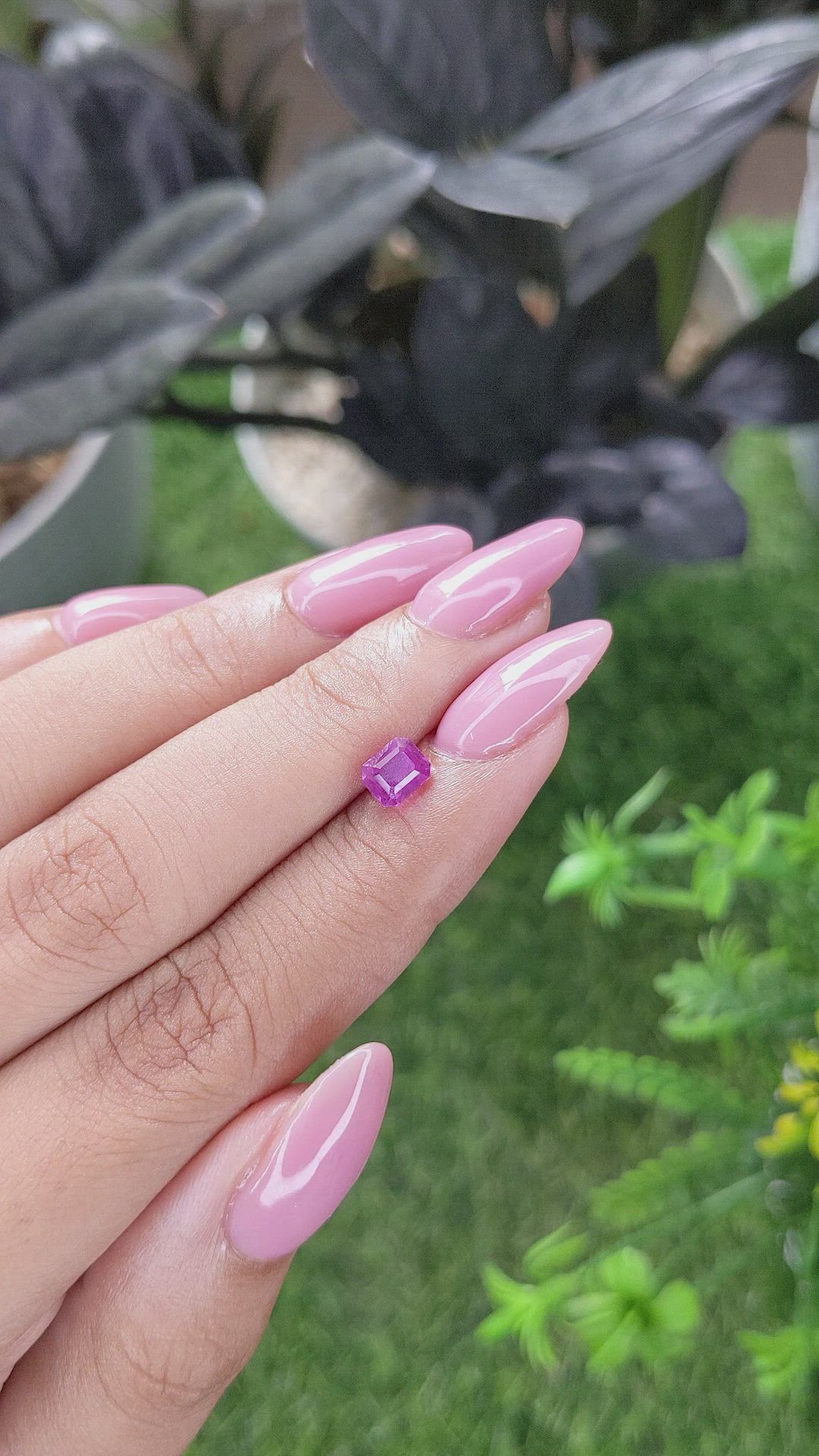 1.12 Ct. Pink Sapphire from Mozambique Size Video