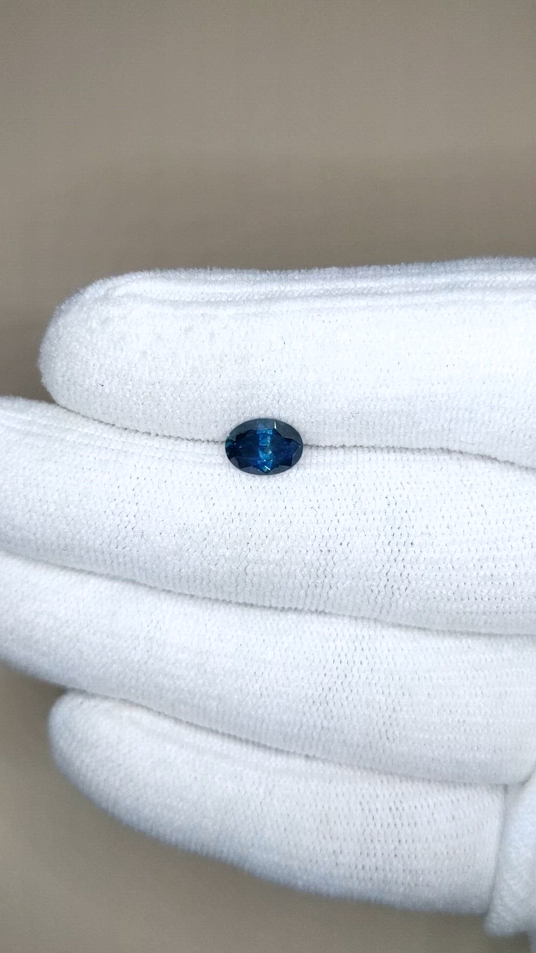1.20 Ct. Greenish Blue Sapphire from Montana Size Video
