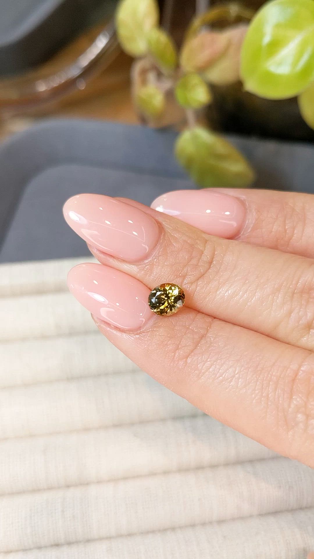 1.04 Ct. Yellow Sapphire from Montana Size Video