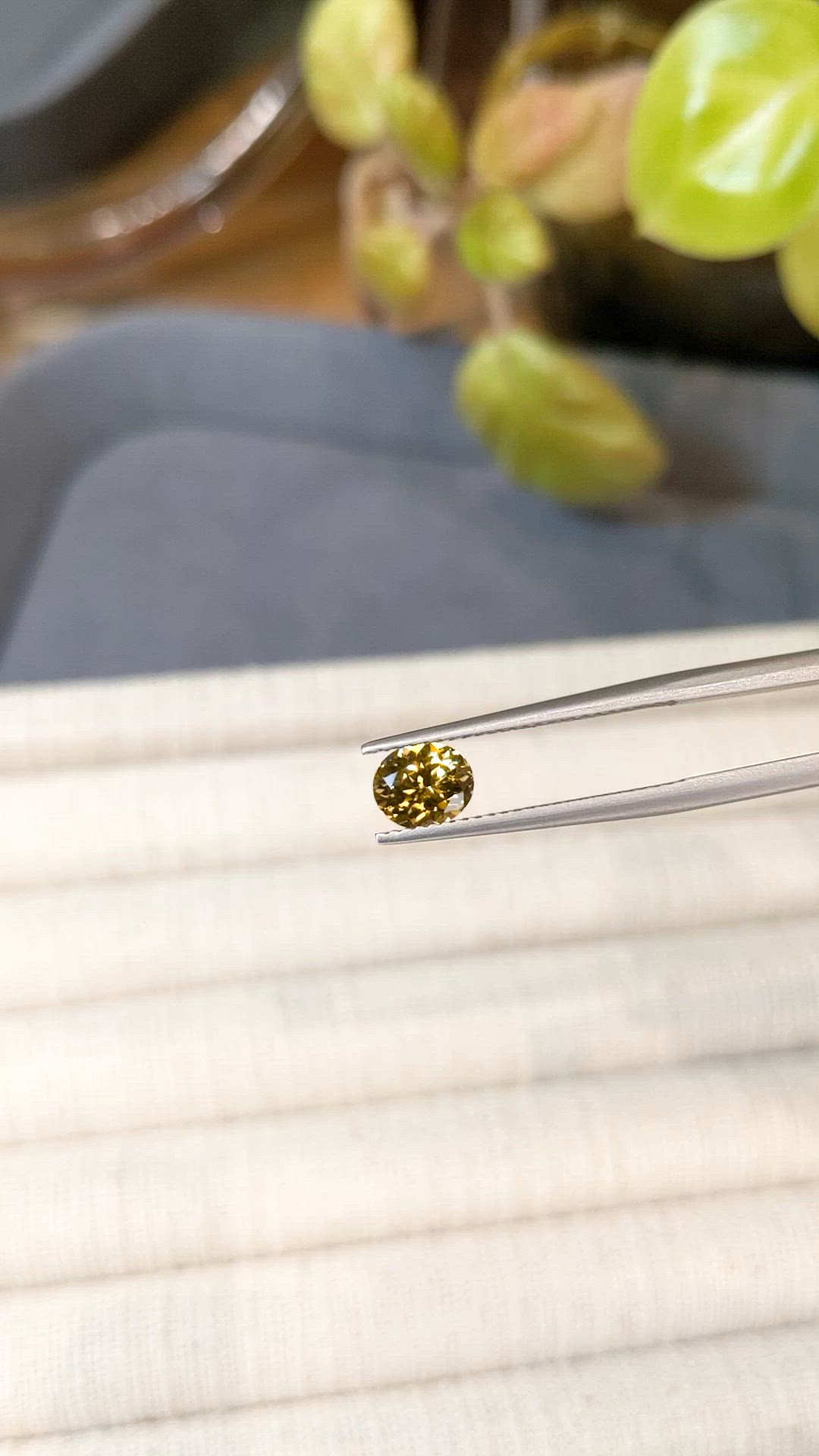 1.04 Ct. Yellow Sapphire from Montana Size Video