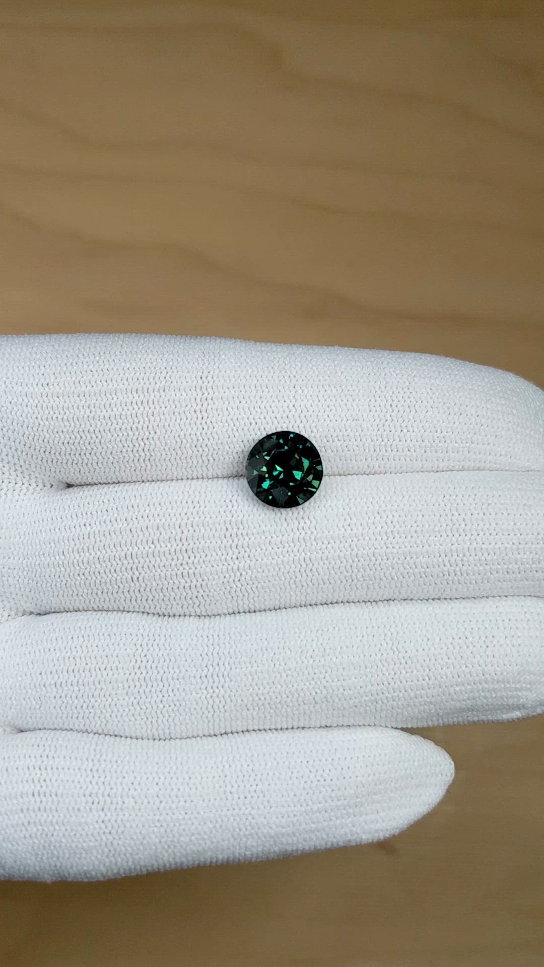 5.01 Ct. Green Sapphire from Madagascar Size Video