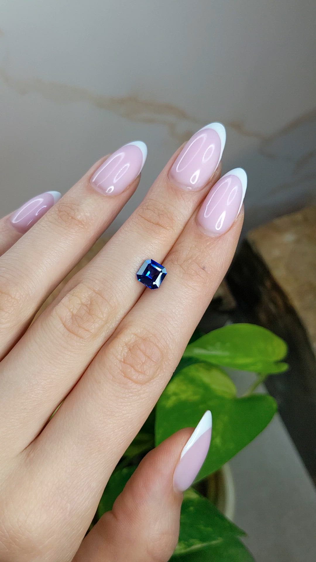 1.68 Ct. Blue Sapphire from Ceylon (Sri Lanka) Size Video