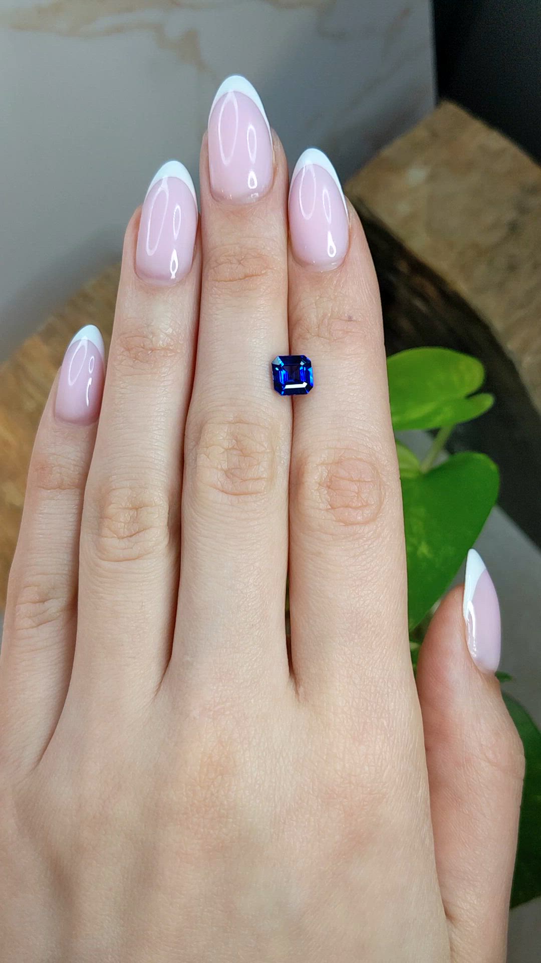 1.68 Ct. Blue Sapphire from Ceylon (Sri Lanka) Size Video