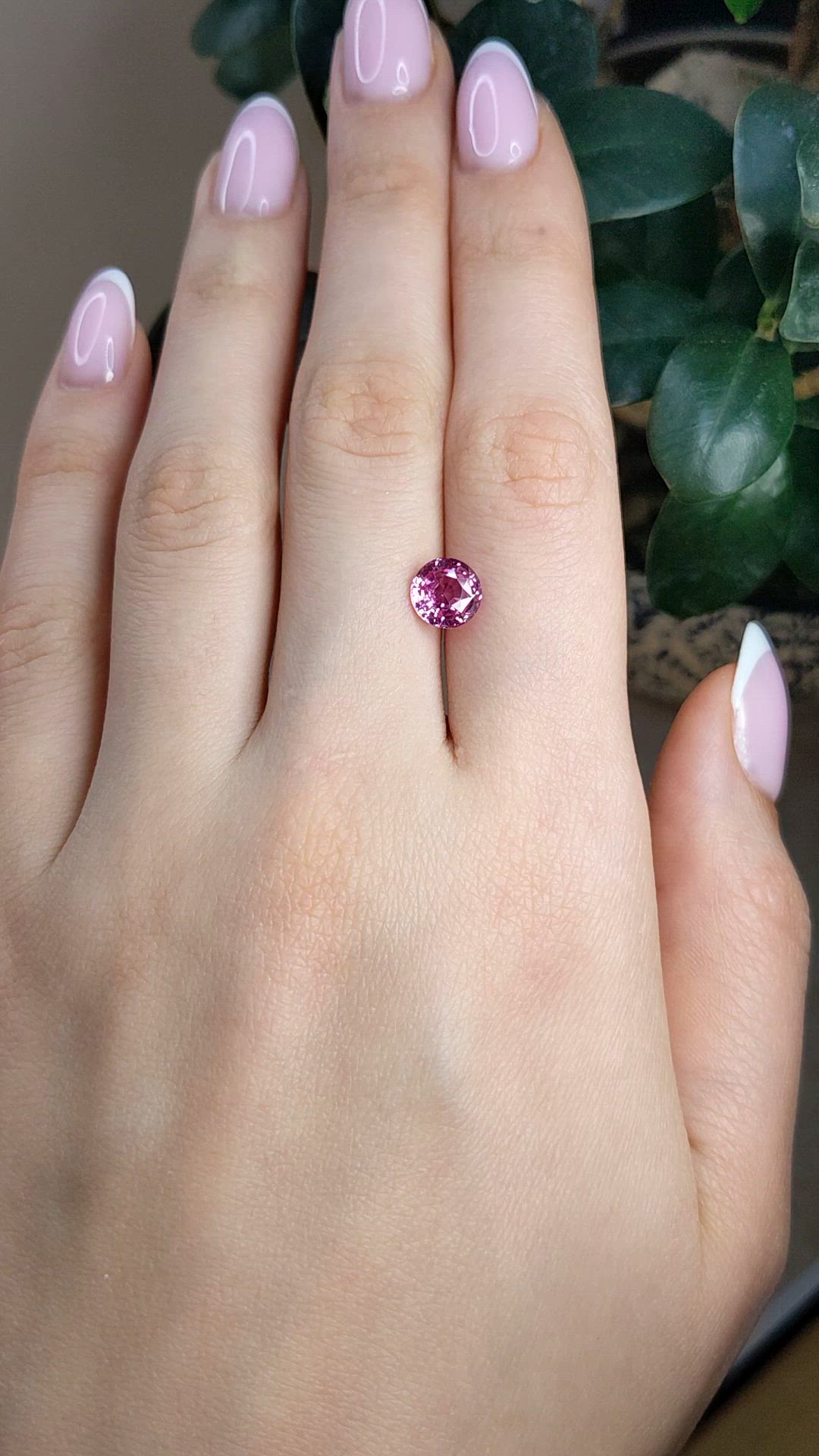 2.03 Ct. Pink Sapphire from Madagascar Size Video