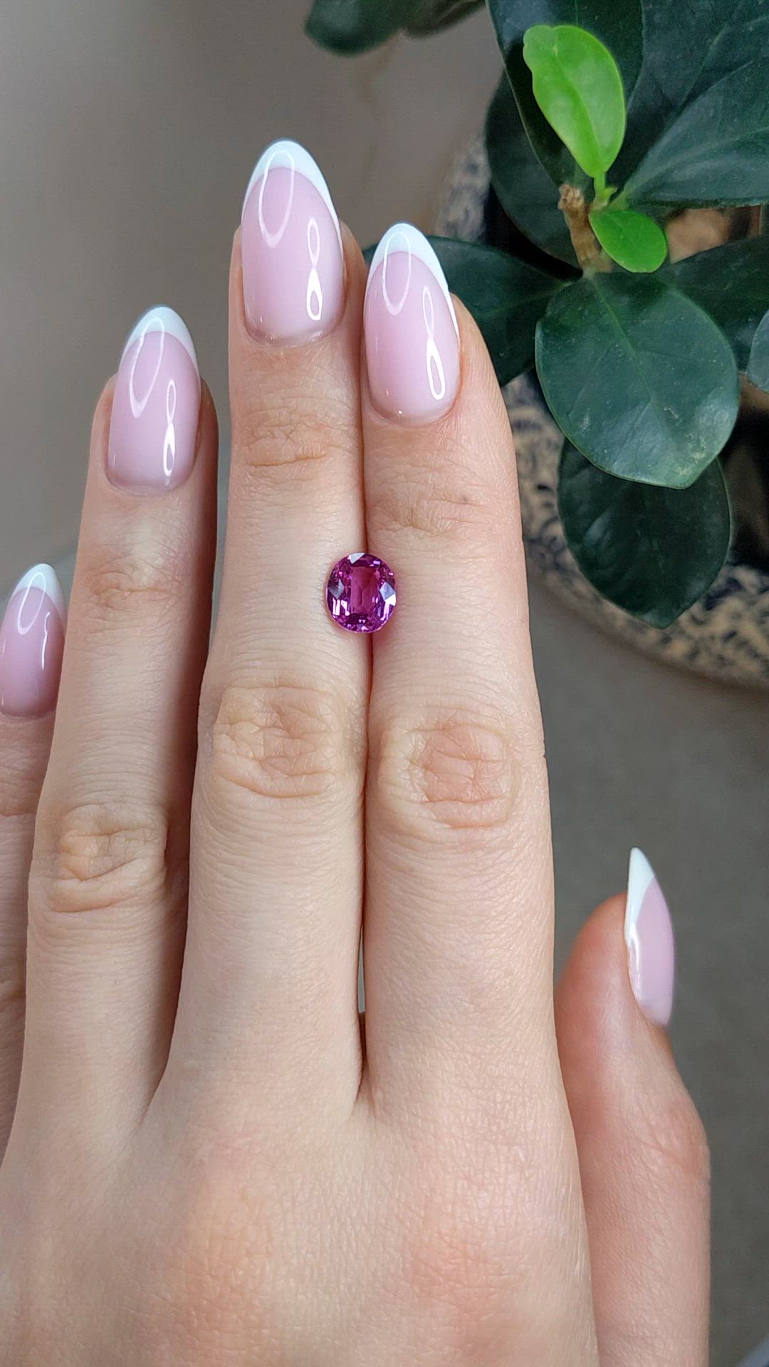 2.05 Ct. Pink Sapphire from Madagascar Size Video