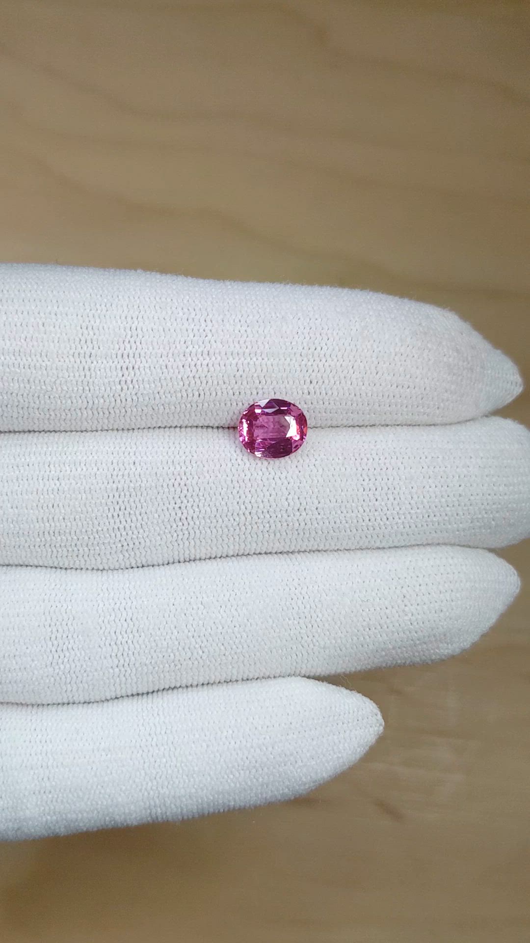 2.05 Ct. Pink Sapphire from Madagascar Size Video