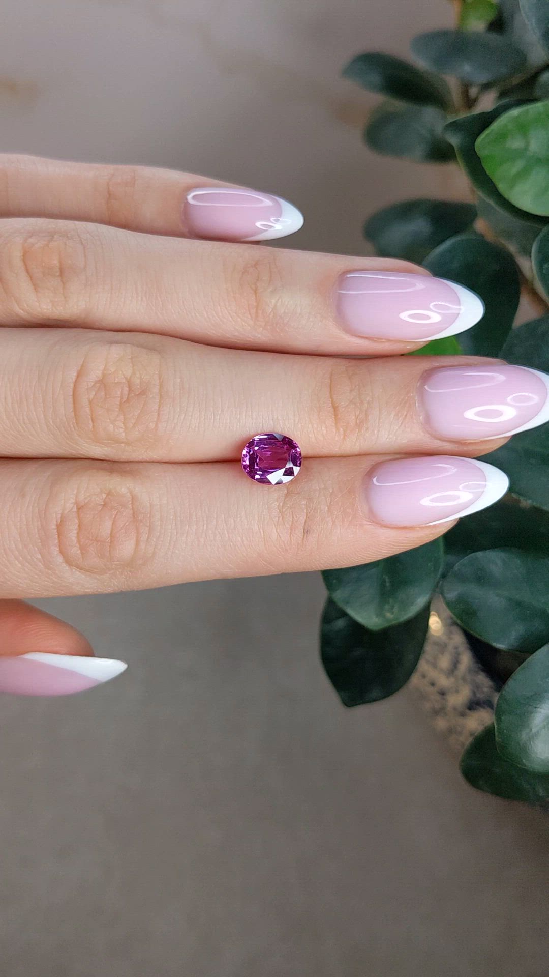 2.05 Ct. Pink Sapphire from Madagascar Size Video